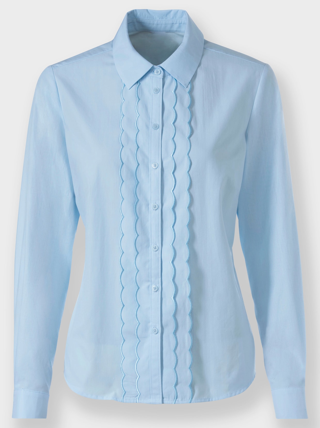 Blouse met lange mouwen - lichtblauw