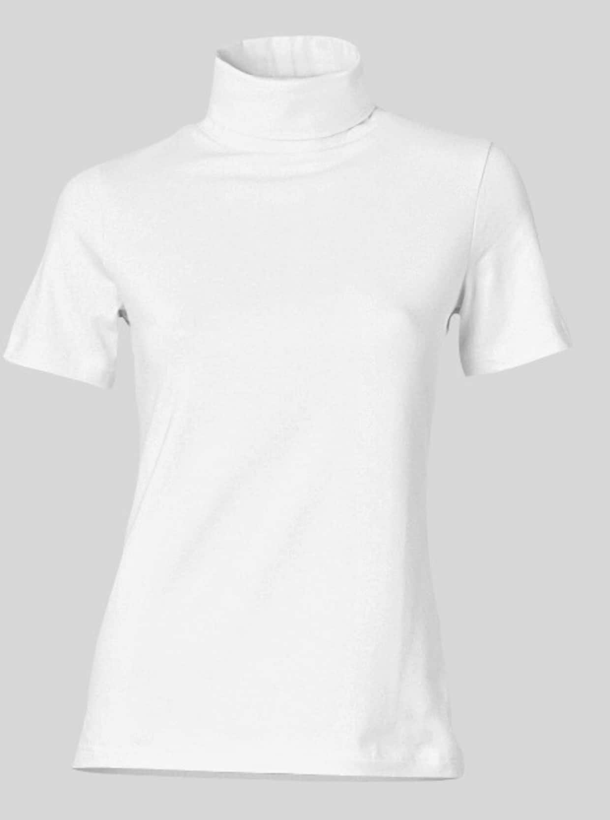 heine Rollkragen-Shirt - weiss