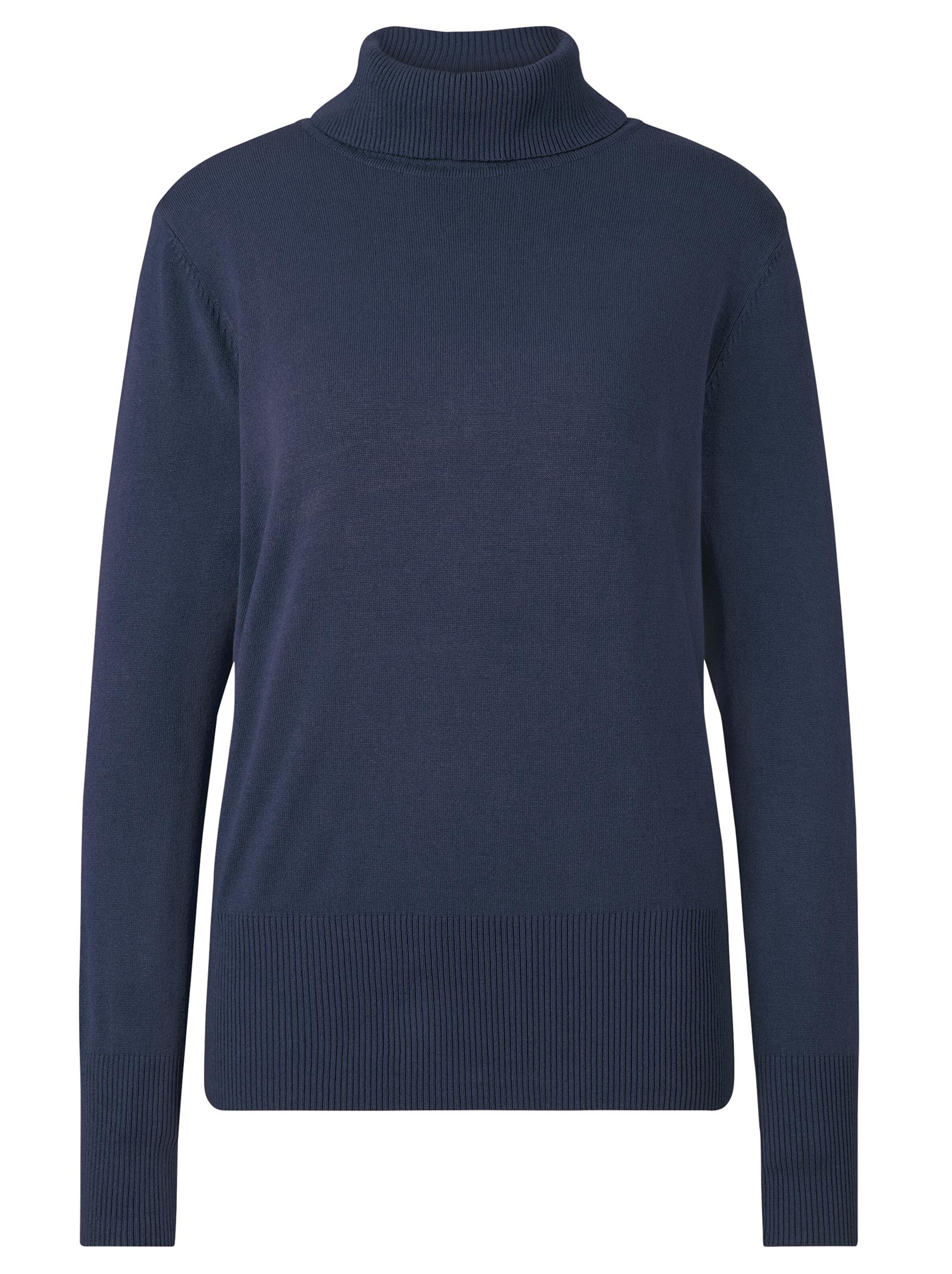 Rollkragen-Pullover - marine