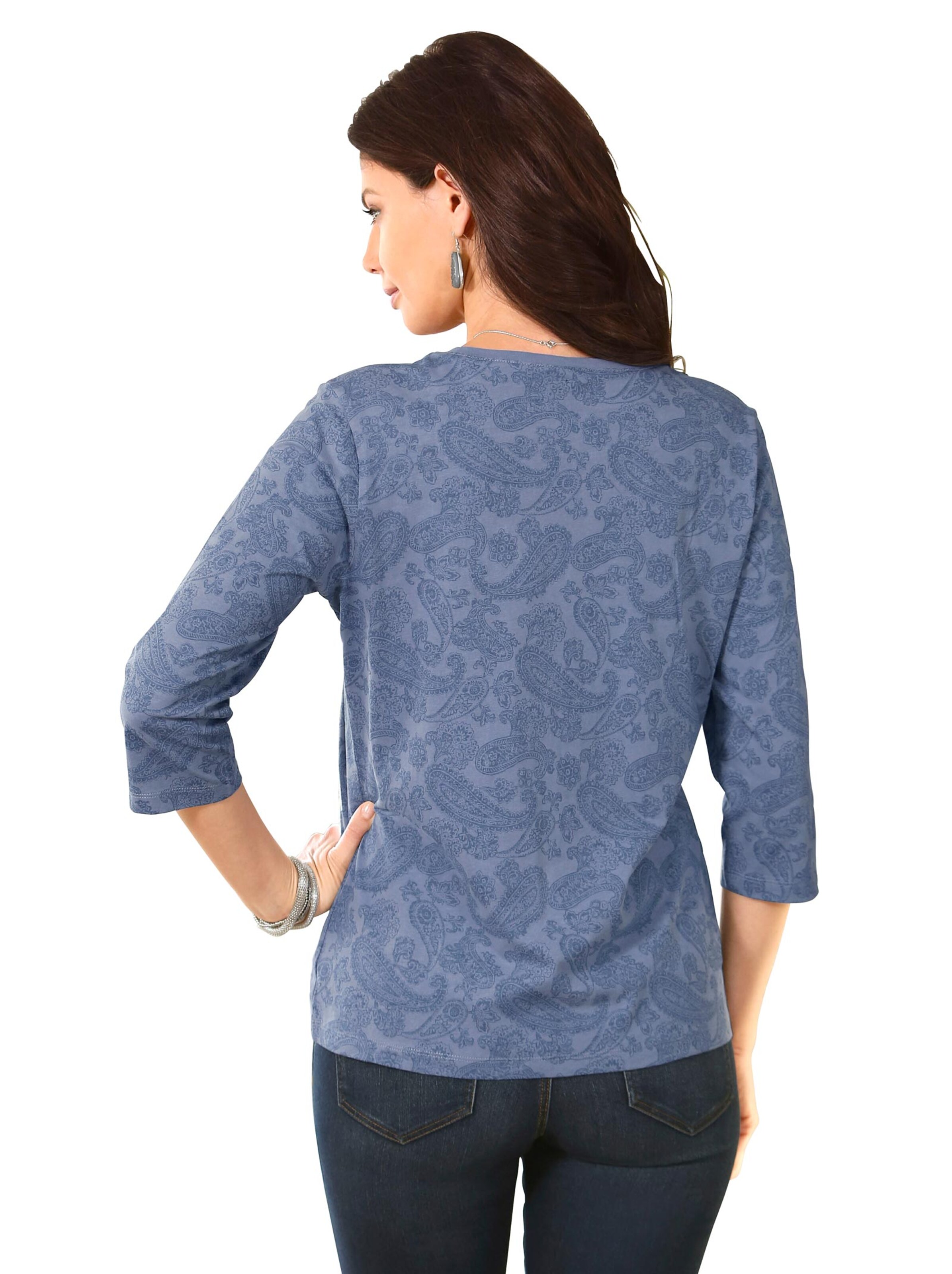 Shirt - blau-bedruckt