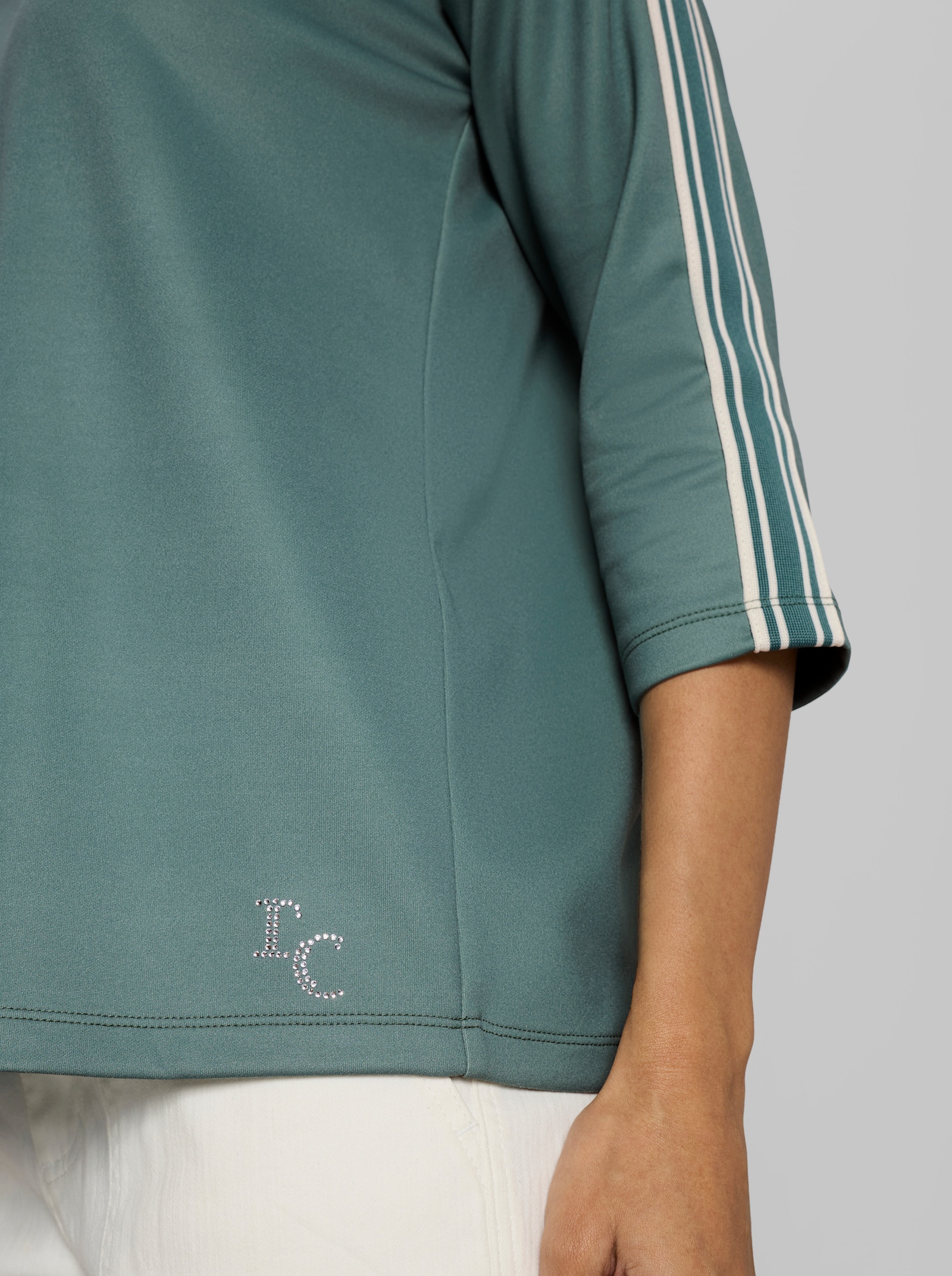 heine Sweatshirt mit Modal - jade
