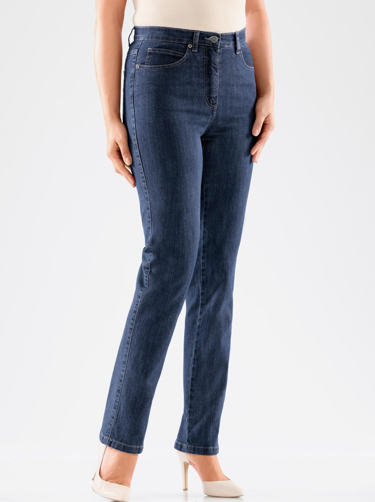 5-Pocket-Jeans - blue-stone-washed