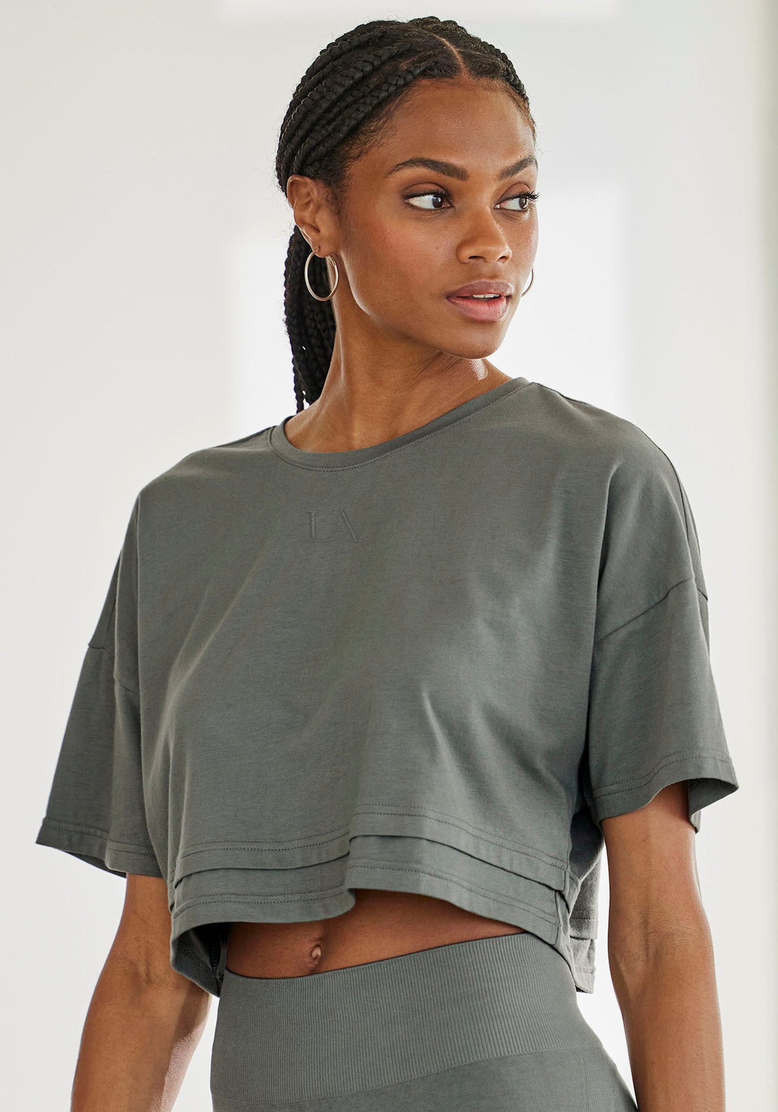 LASCANA Kurzarmshirt - grün