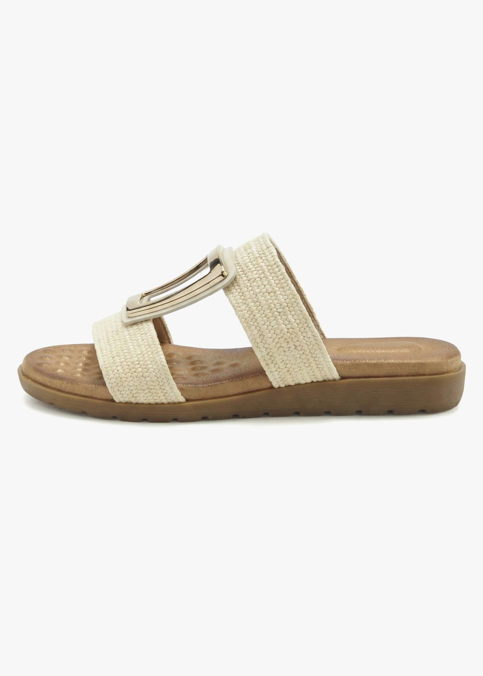 Vivance Pantolette - beige/goldfarben