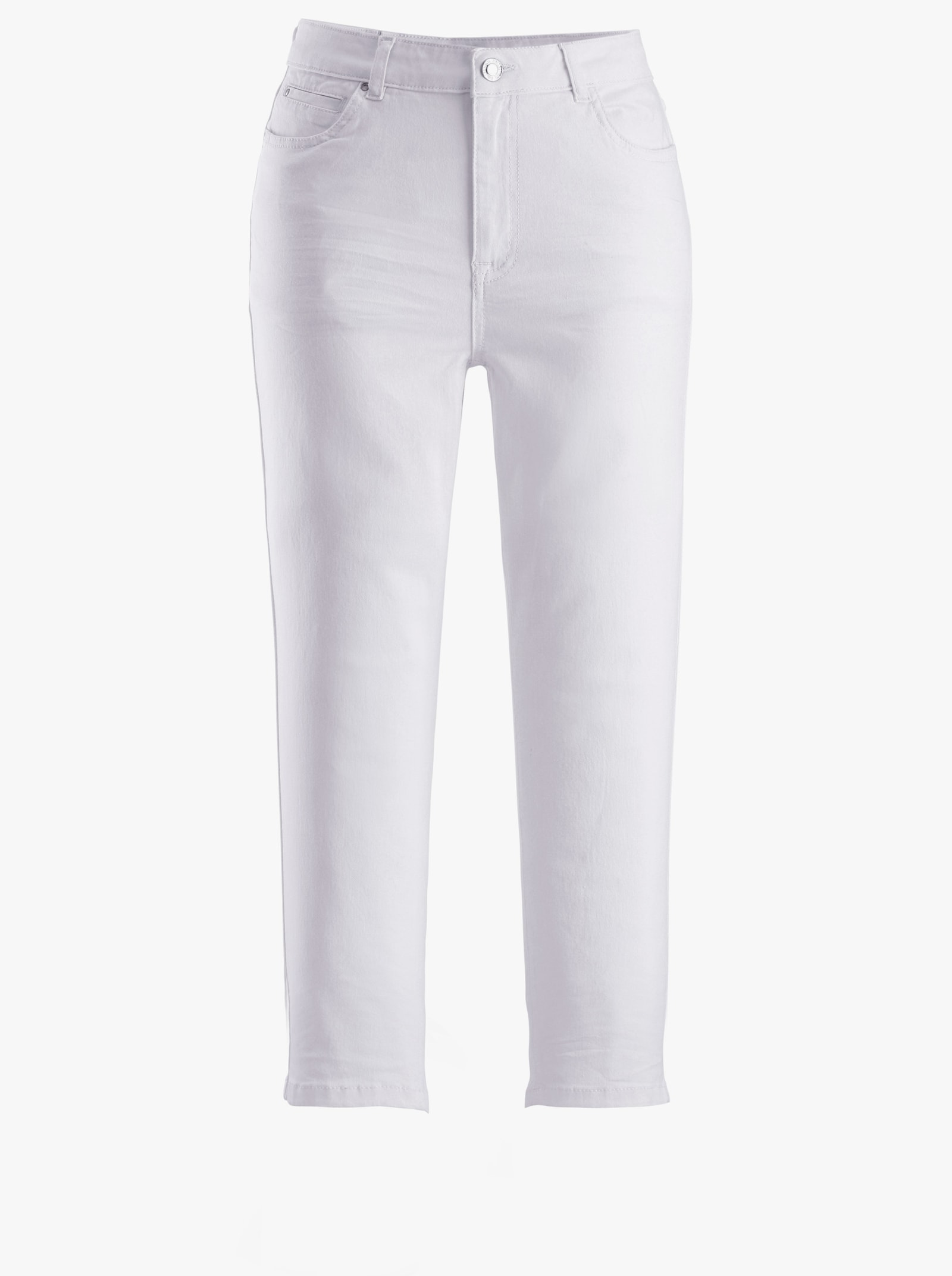 7/8-Jeans mit Stretch-Anteil - wollweiß