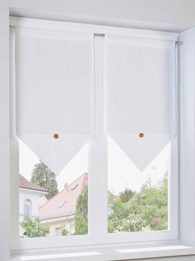 heine home Glasgordijn - offwhite