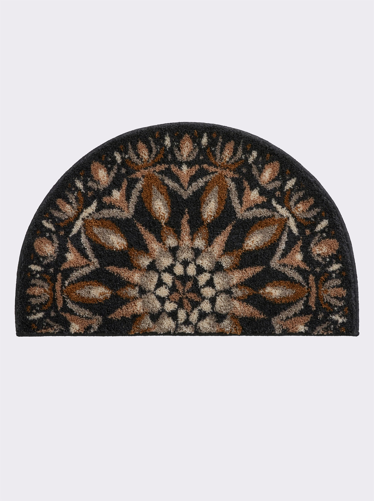 Grund Tapis de bain - anthracite à motifs