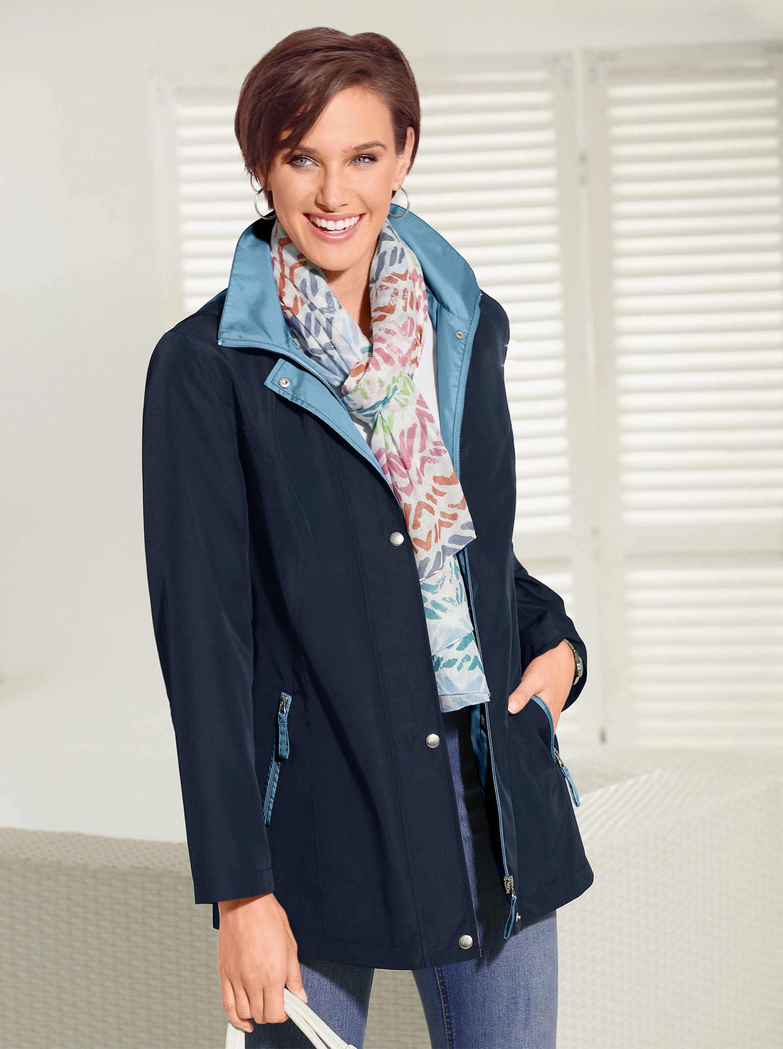 Funktionsjacke wind- und wasserabweisend - marine