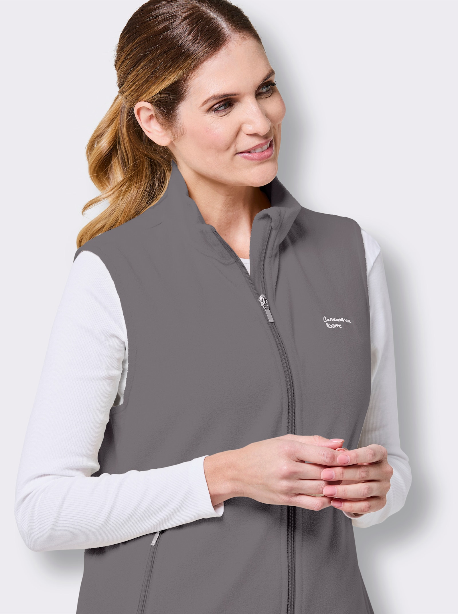 Catamaran Sports Fleeceweste mit weitenregulierbarem Saum - grau