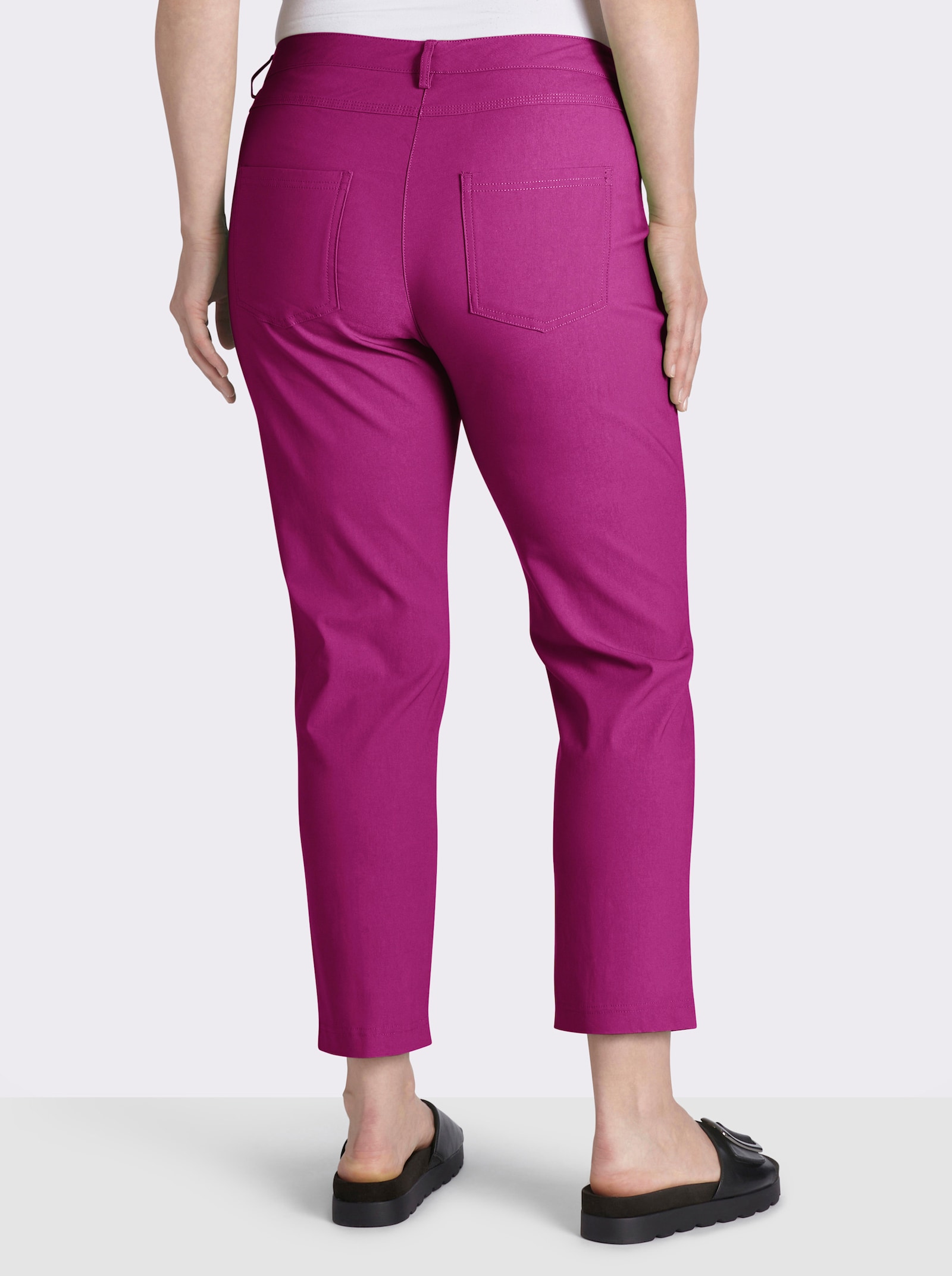 Bengalinhose mit aufgesetzten Gesäßtaschen - magenta
