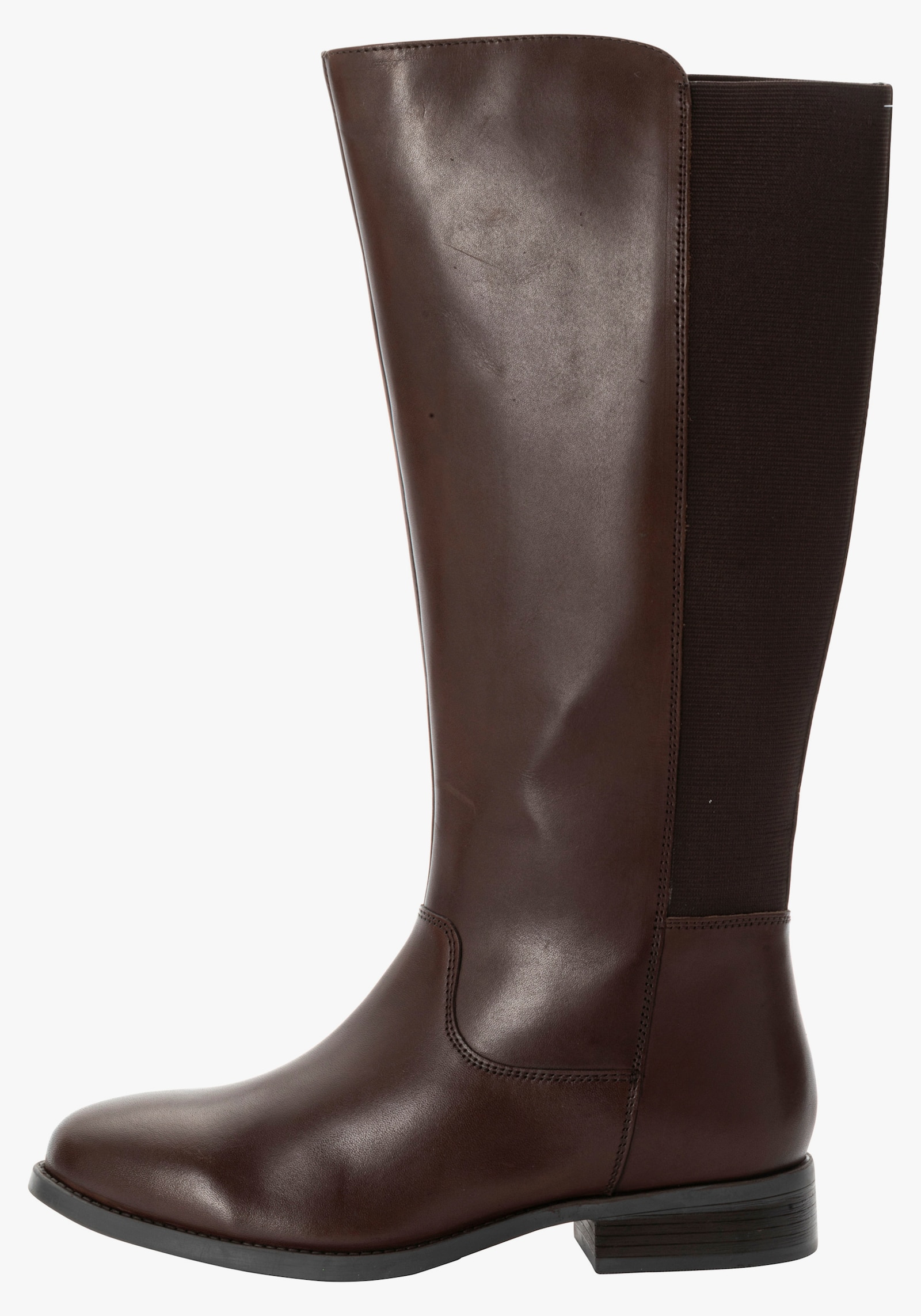 sheego Weitschaftstiefel mit Stretch-Einsatz, in 3 Schaftweiten - braun