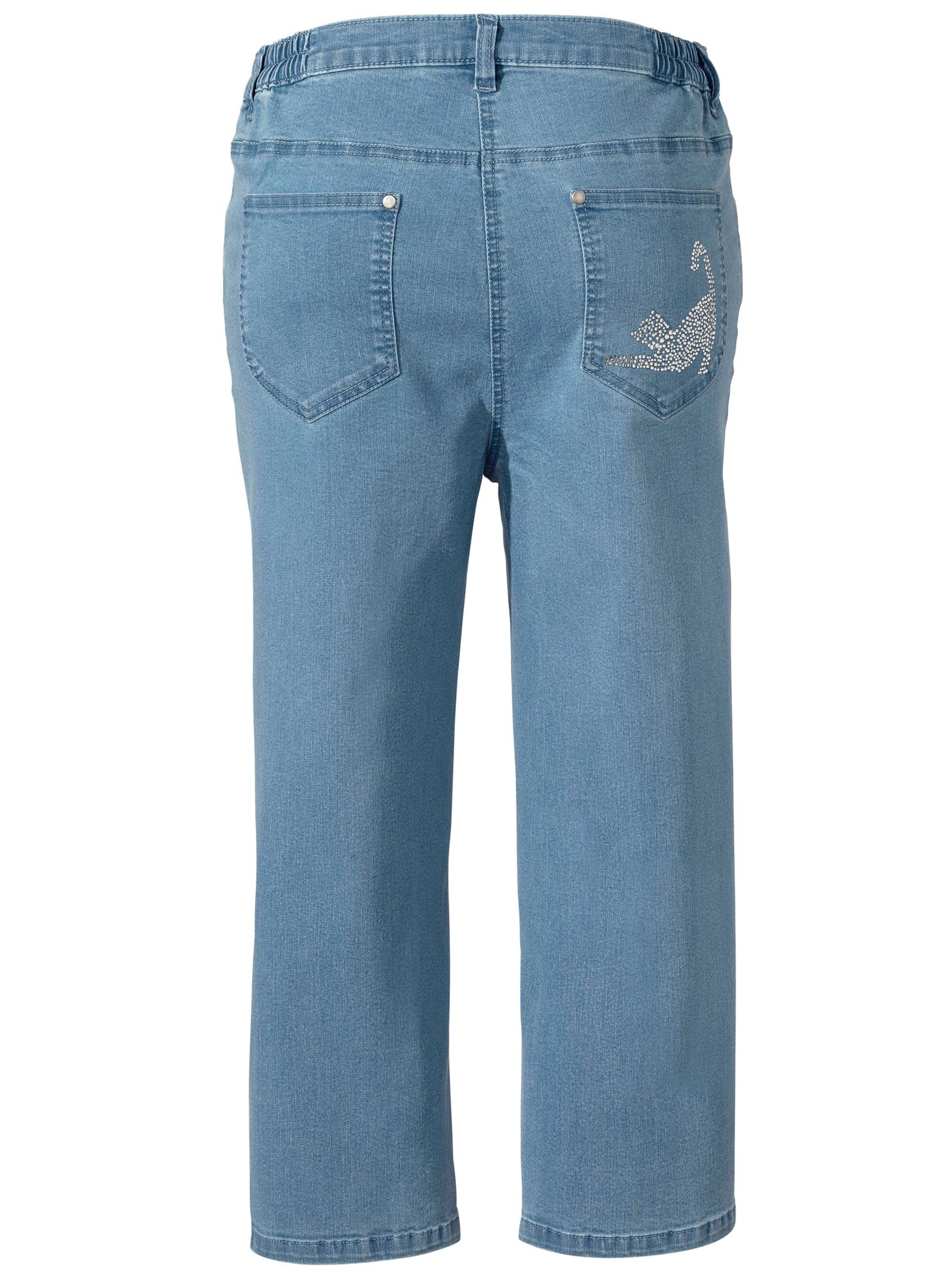 Capri-Jeans - blue-bleached