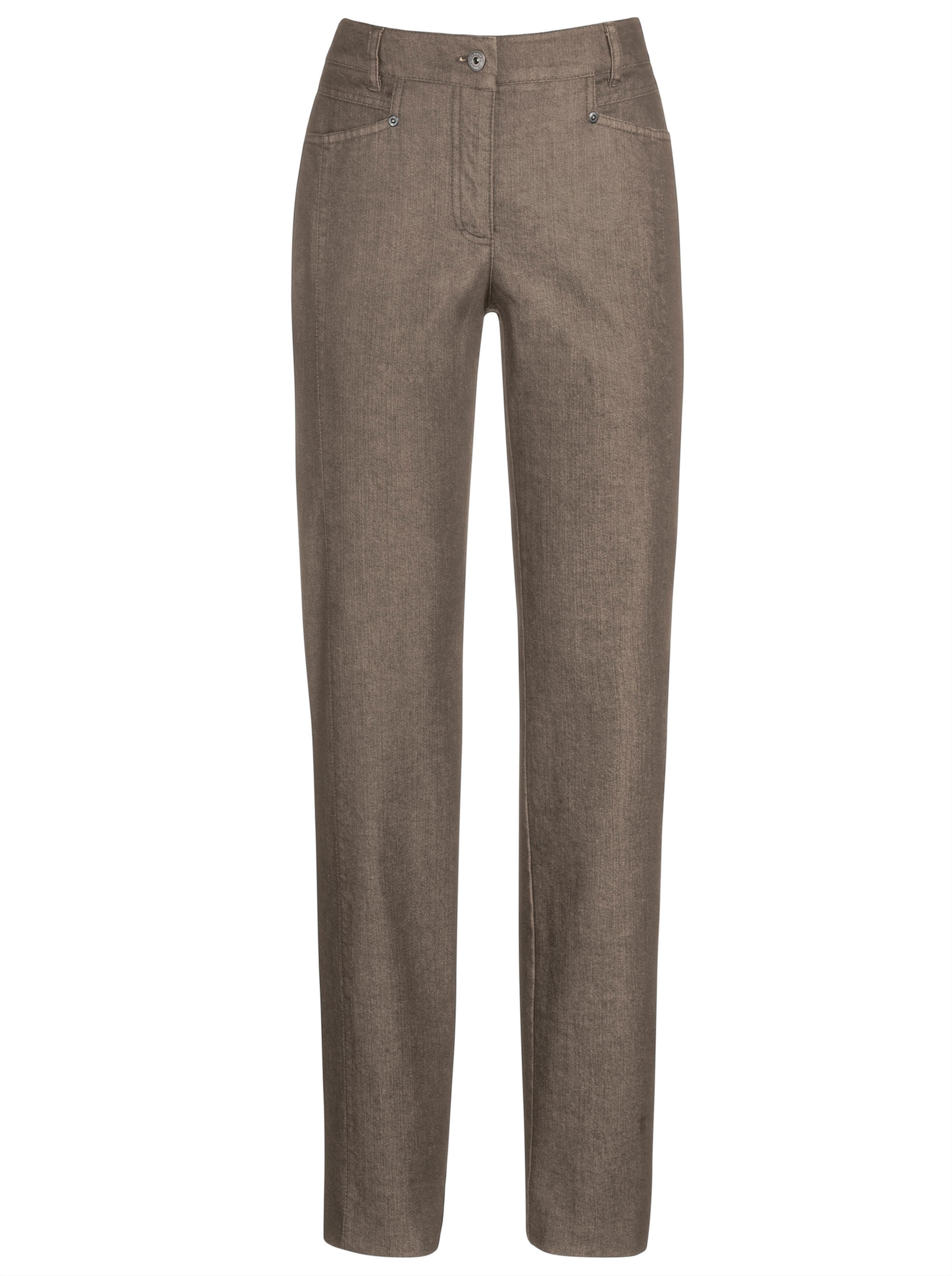 Cosma Damen Taupe Gerade Jeans - Bild 2