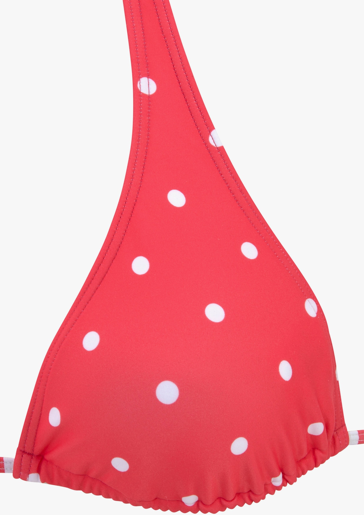 s.Oliver Haut de bikini triangle - rouge-blanc