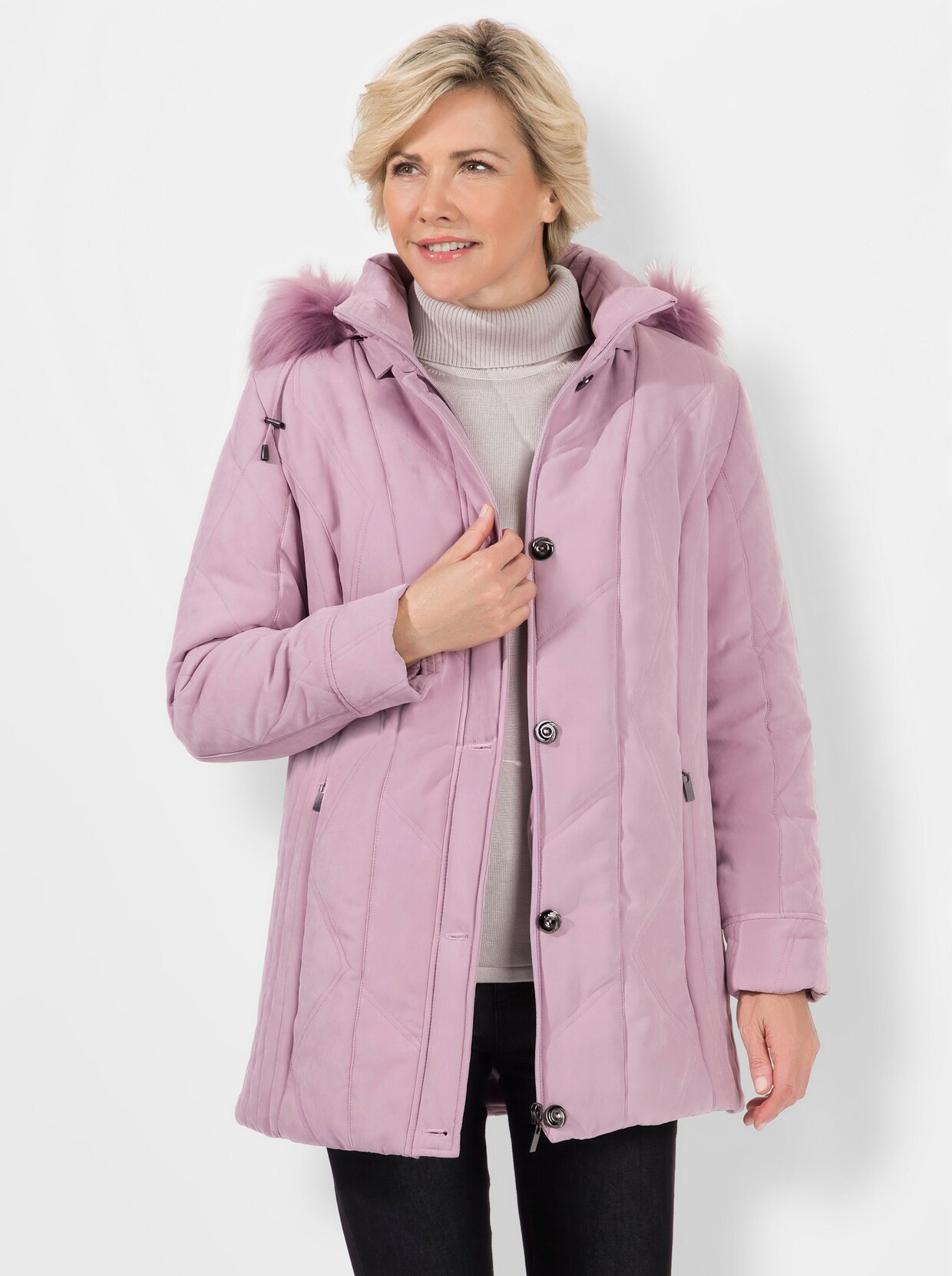 Steppjacke - mauve