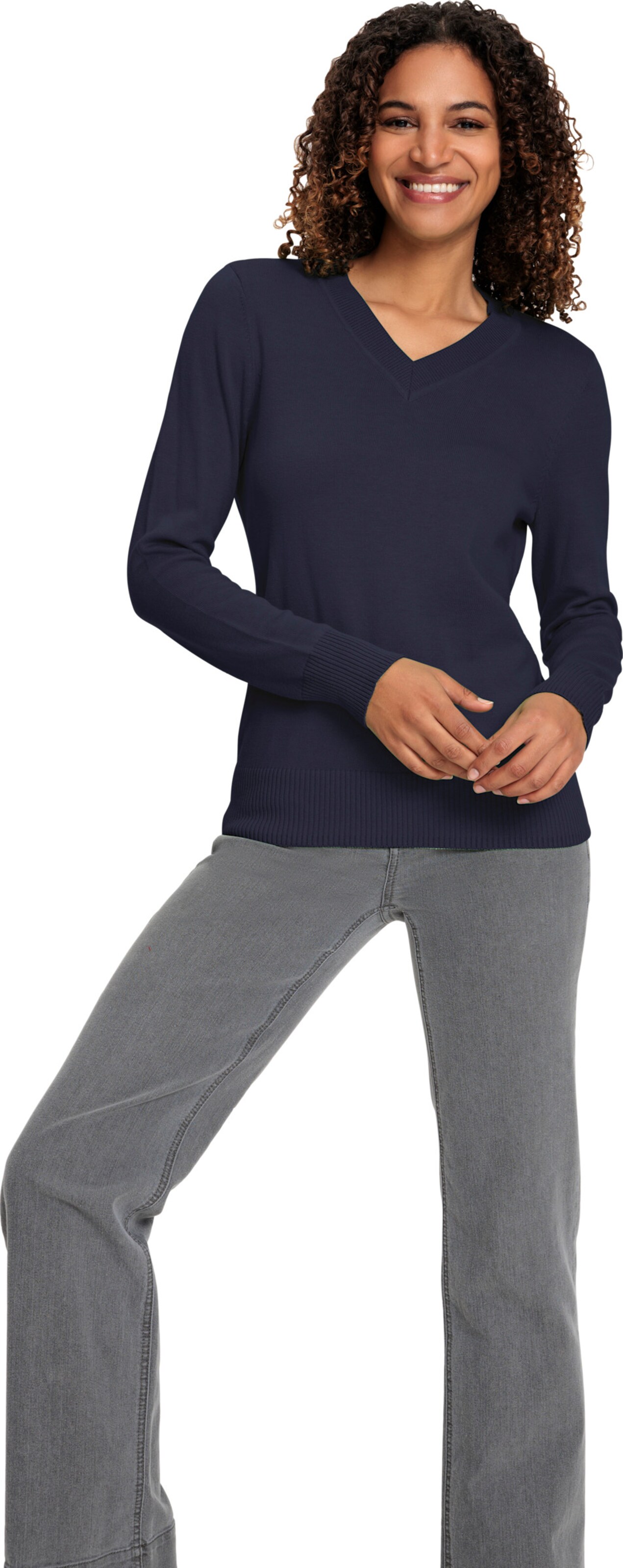 Thumbnail - V-Ausschnitt-Pullover