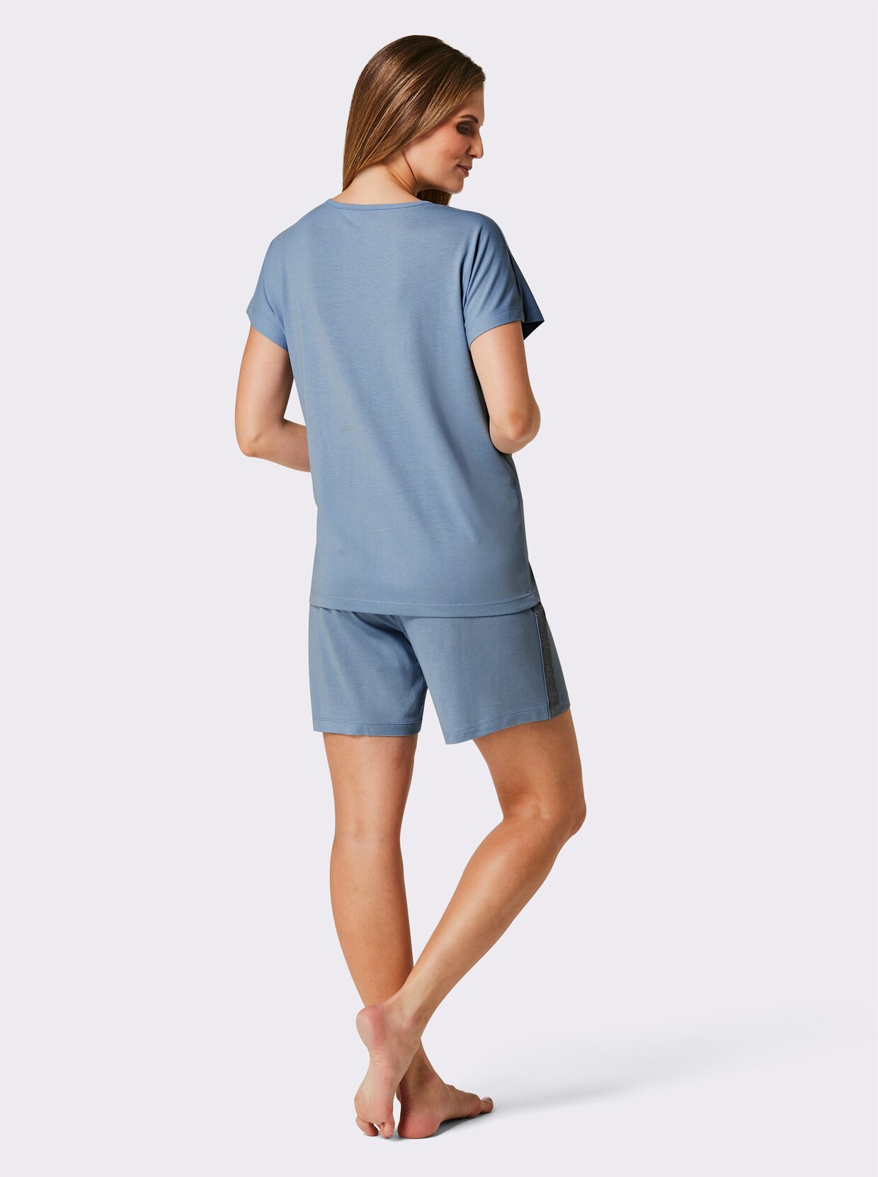wäschepur Shorty's - mauve + bleu