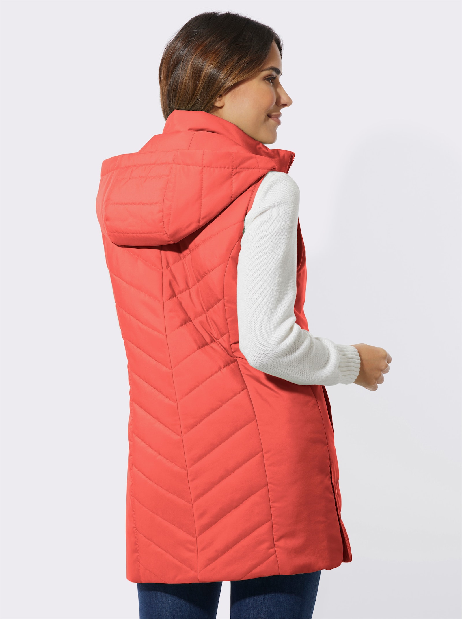 Steppweste in langer Form - terra