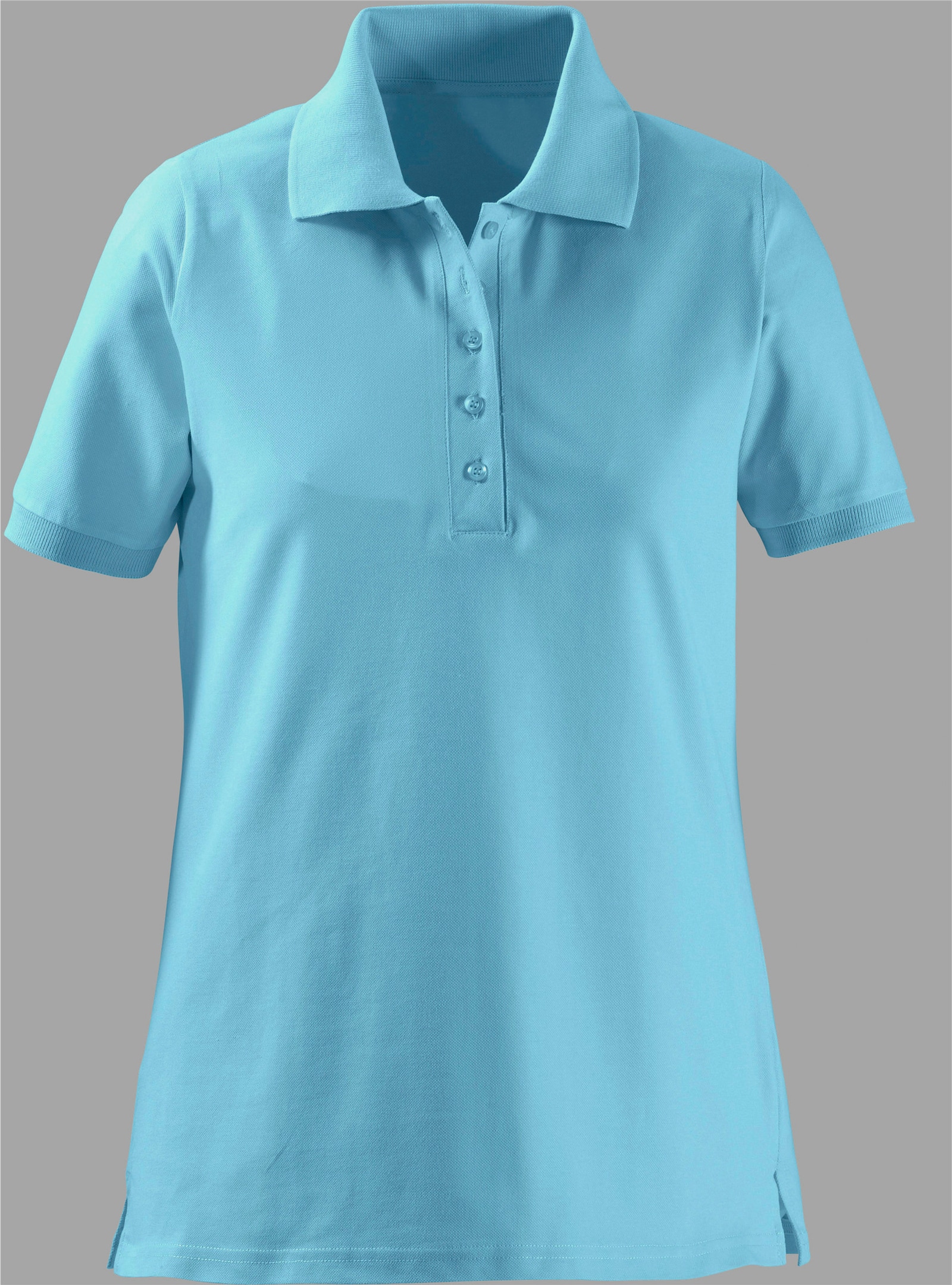 Polokošile s bočními rozparky - aqua