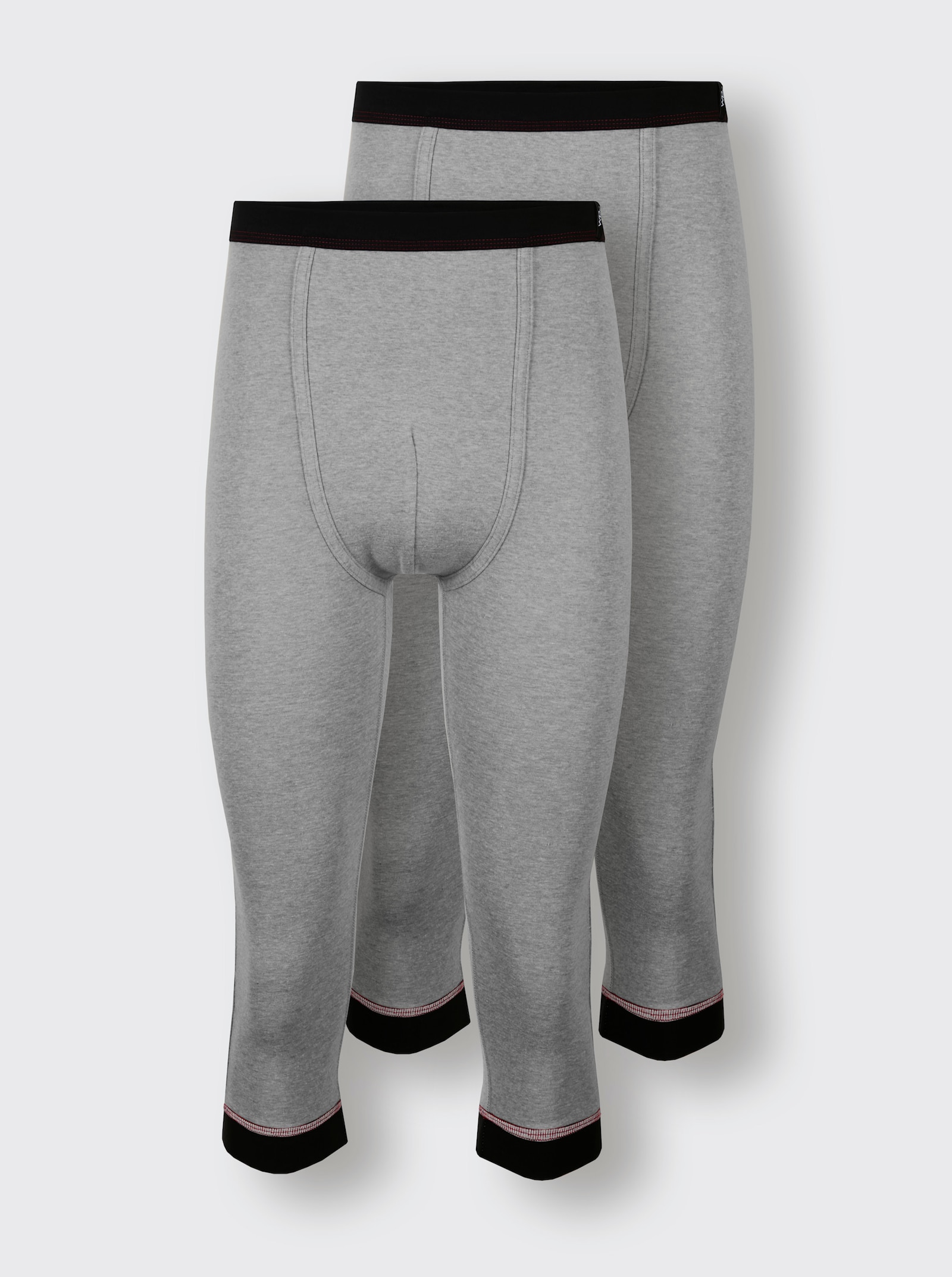 wäschepur men Hose 3/4-lang - anthrazit-meliert