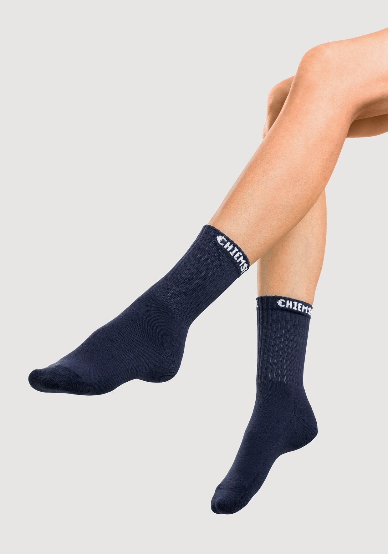 Chiemsee Chaussettes de tennis - noir, blanc, bleu, turquoise, citron vert, fuchsia