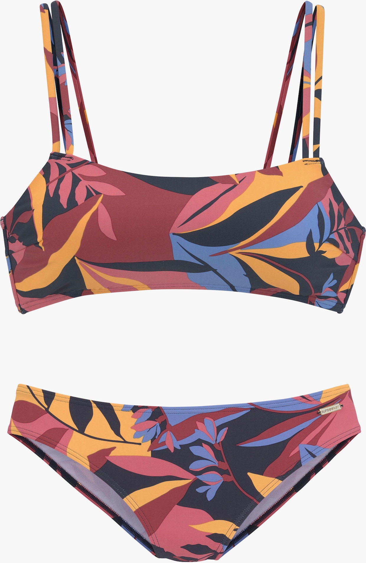 Sunseeker bikini bustier - marine-rouille