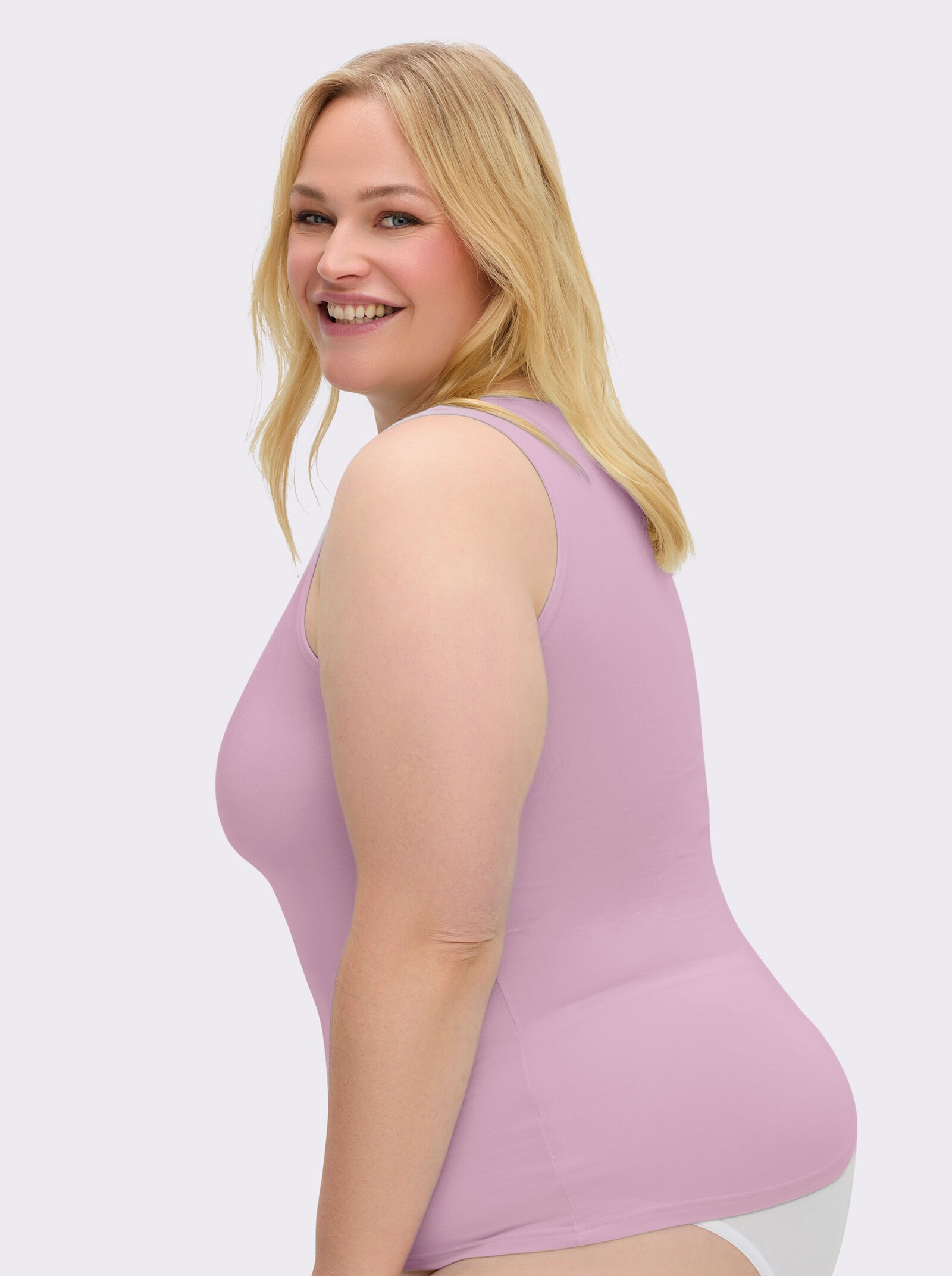 wäschepur Achseltop mit breiten Trägern - orchidee