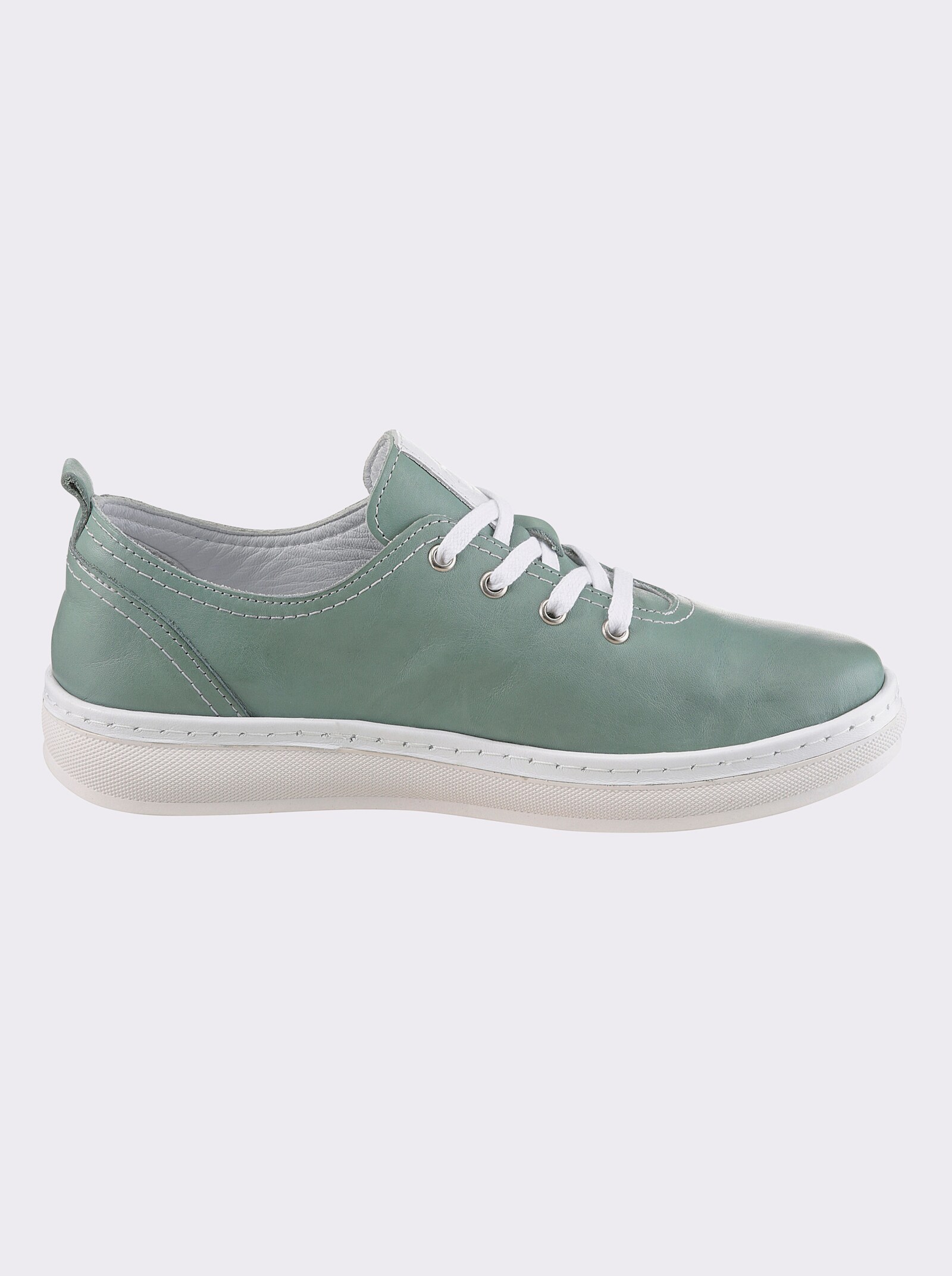 Andrea Conti Sneaker in Leder-Qualität - eucalyptus