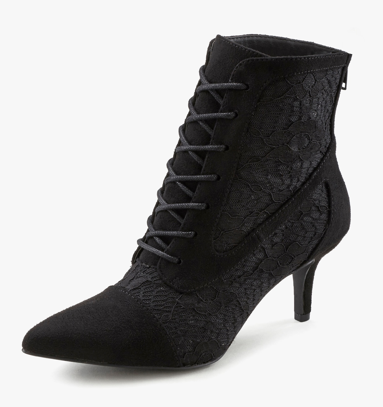 LASCANA Bottines à lacets - noir