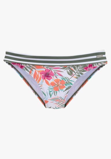 Venice Beach Bikini-Hose - weiß bedruckt