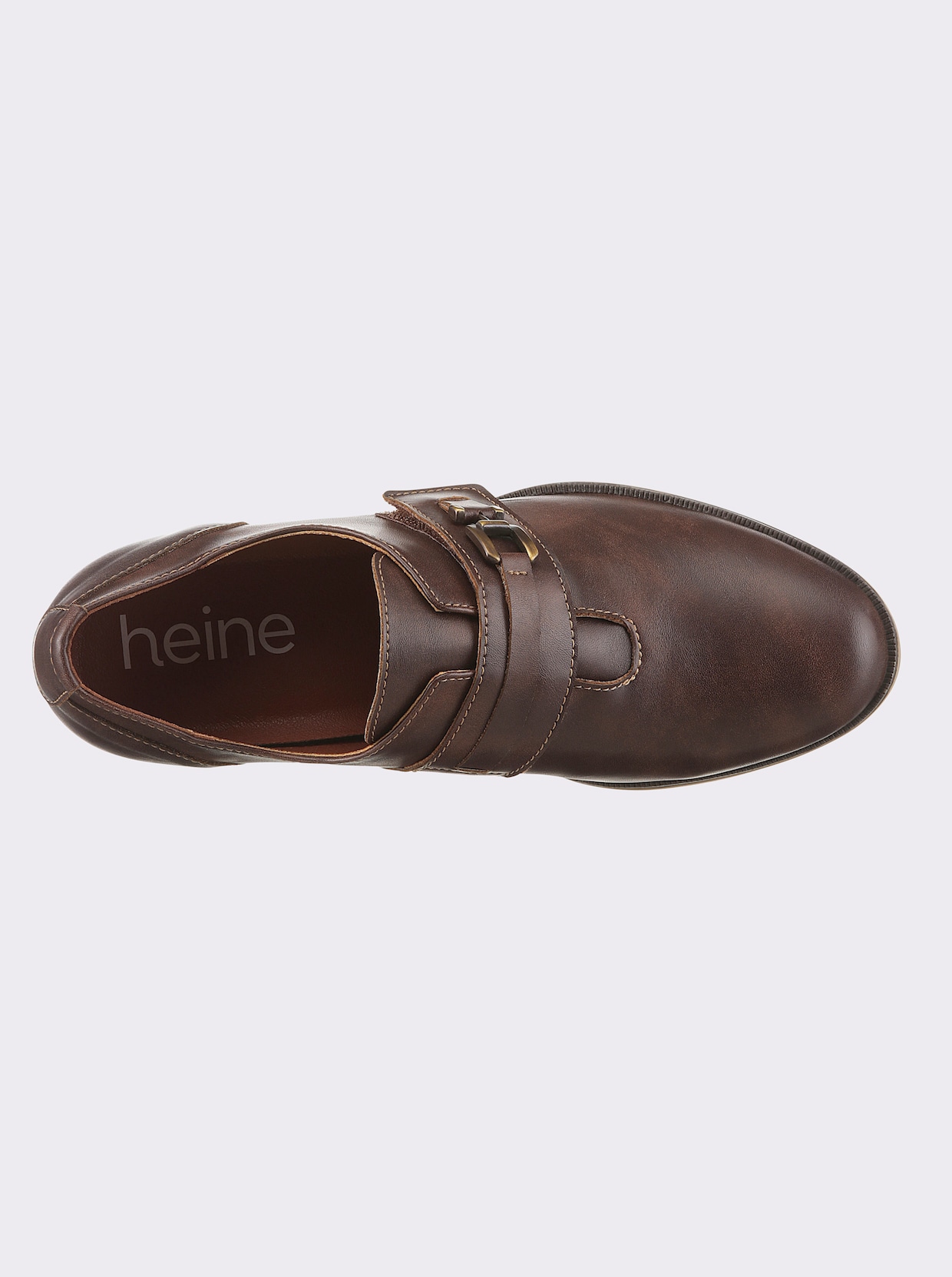 heine Hoogfrontpumps - bruin