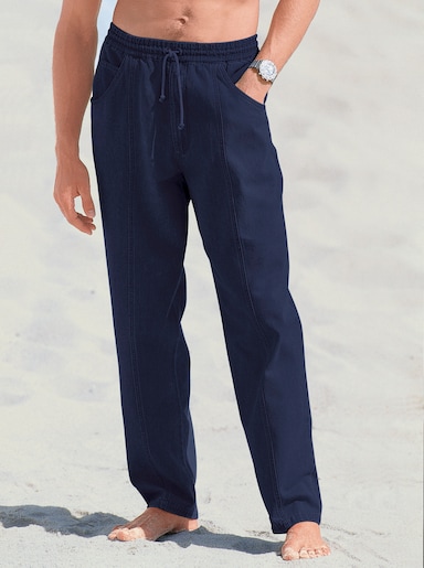 Navlékací kalhoty - námořnická modrá