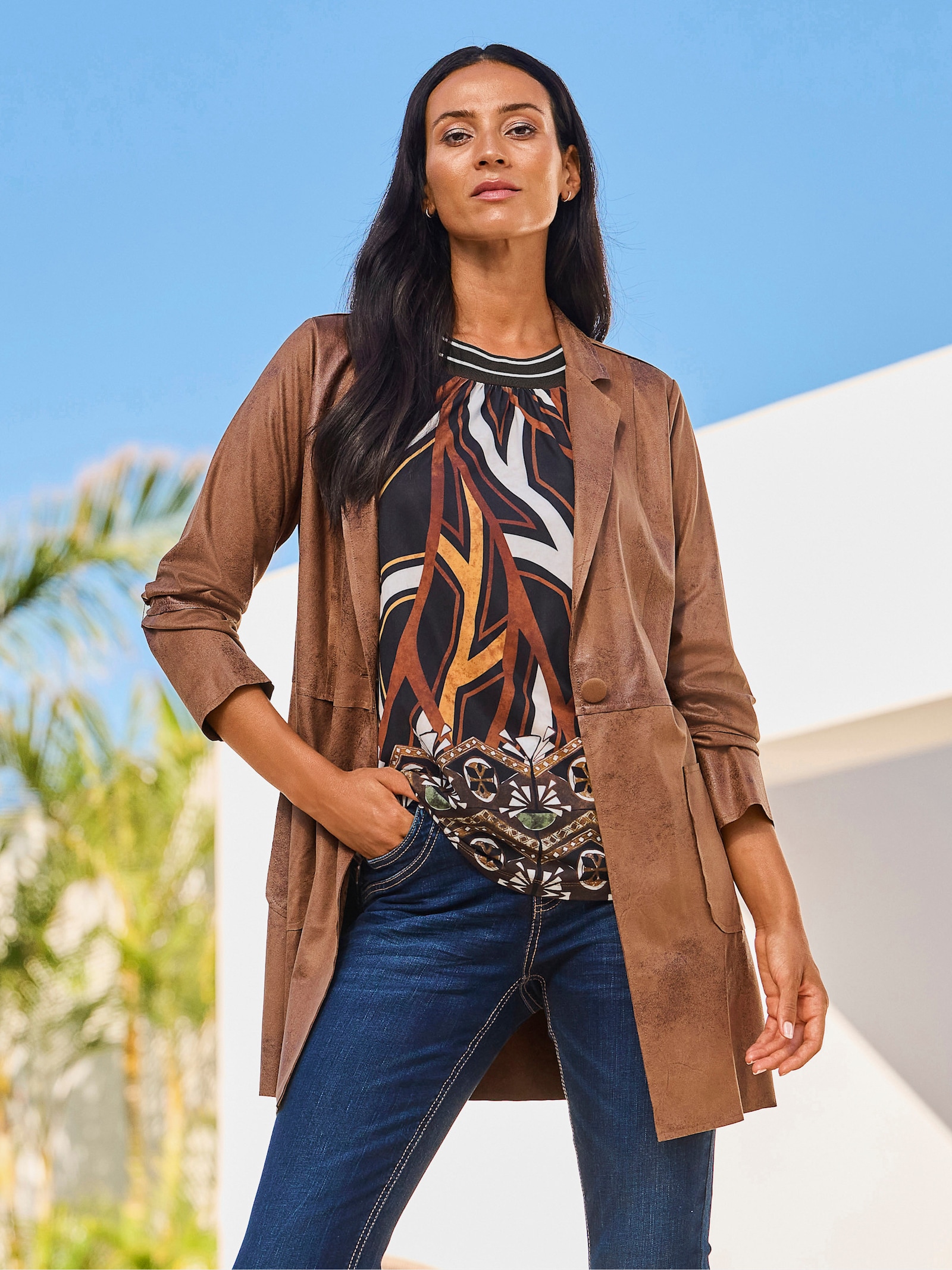 heine Blazer - cognac