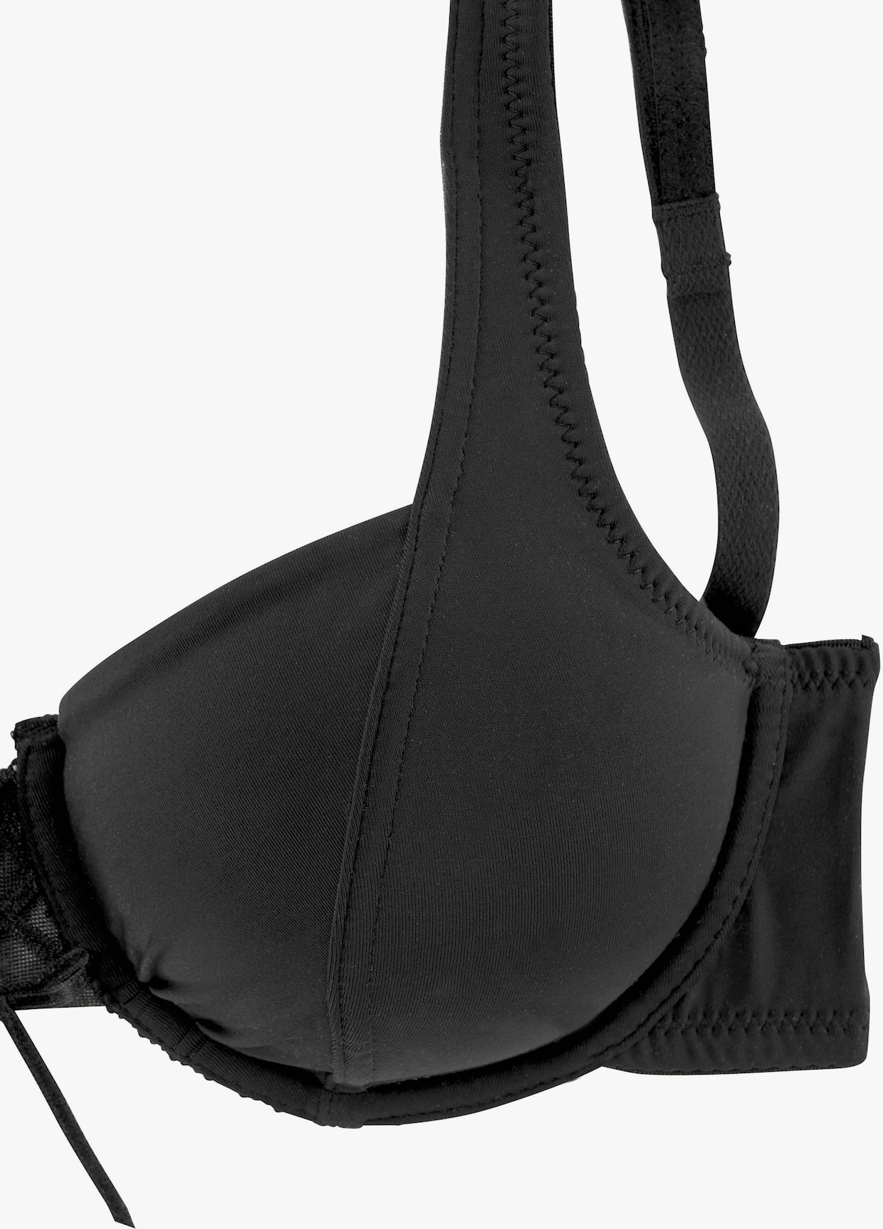 petite fleur soutien-gorge décolleté - blanc + noir