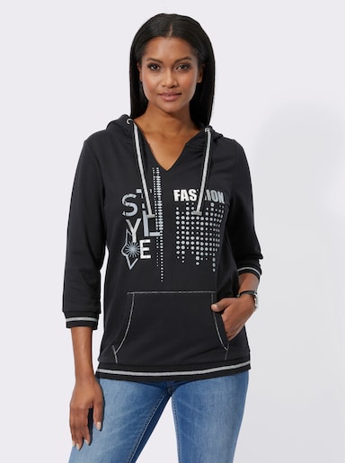 Sweatshirt - zwart