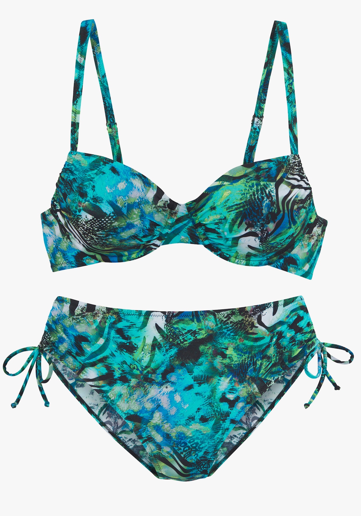 Vivance Beugelbikini - turquoise bedrukt