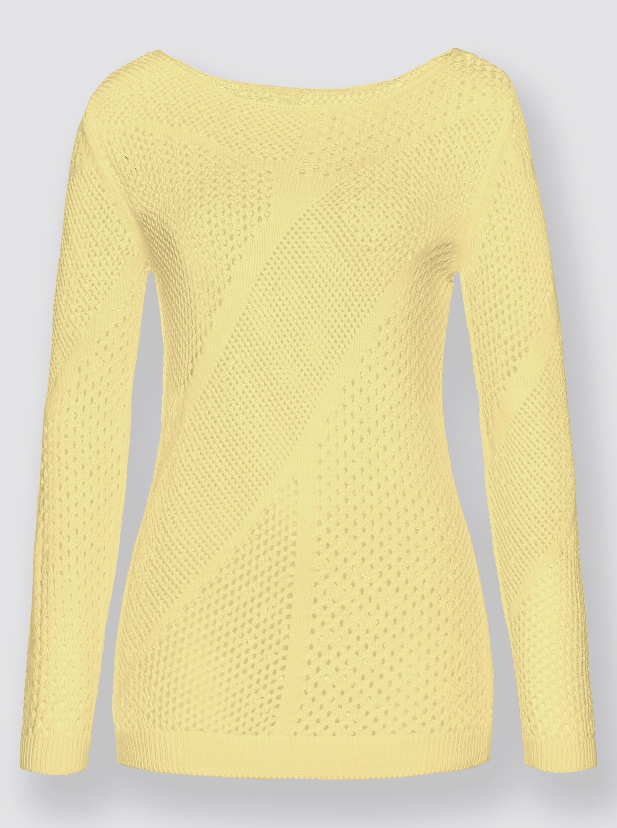 Ajourpullover - citroen