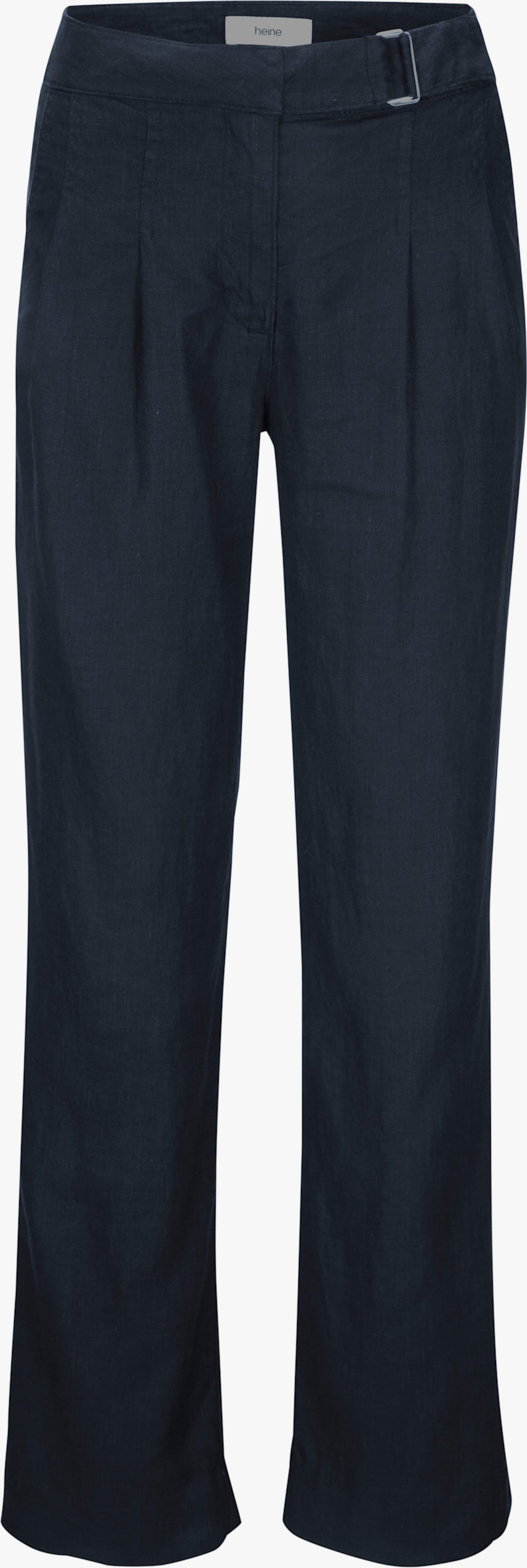 heine Pantalon en lin - bleu nuit