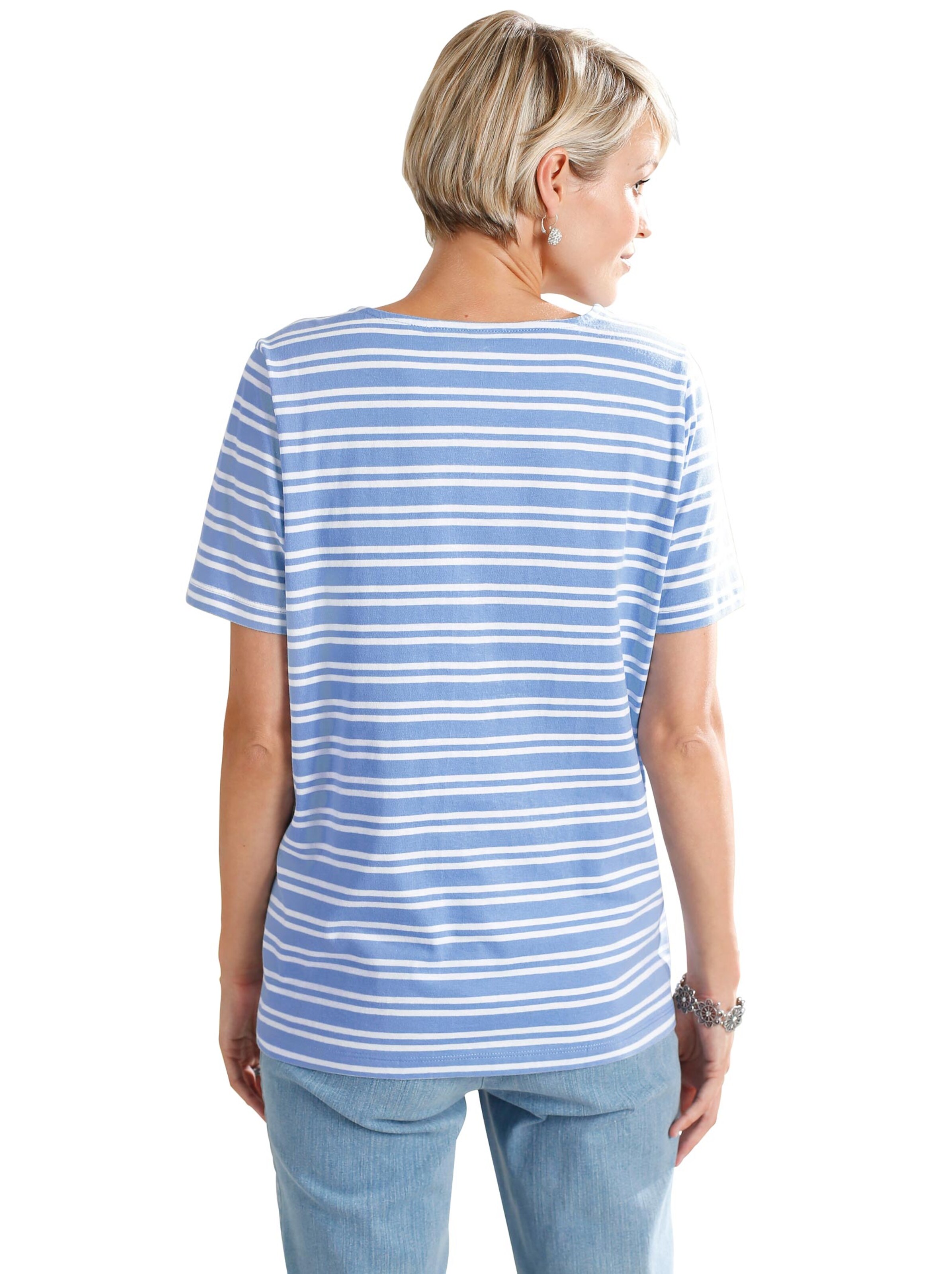 Shirt - bleu-geringelt