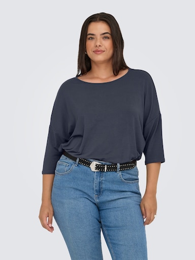 ONLY CARMAKOMA 3/4-Arm-Shirt - india ink