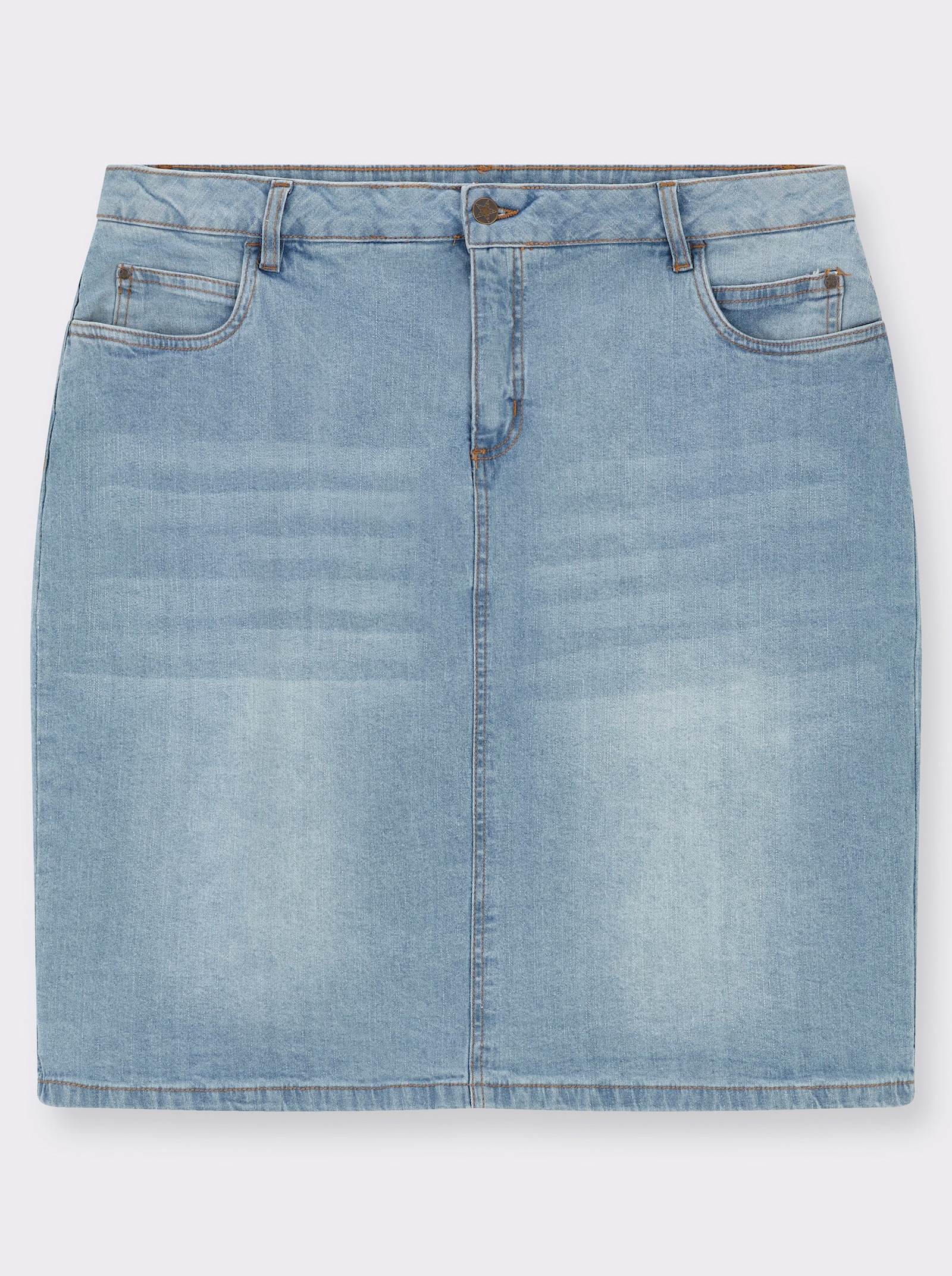 Jeansrock schmal geschnitten - blue-bleached