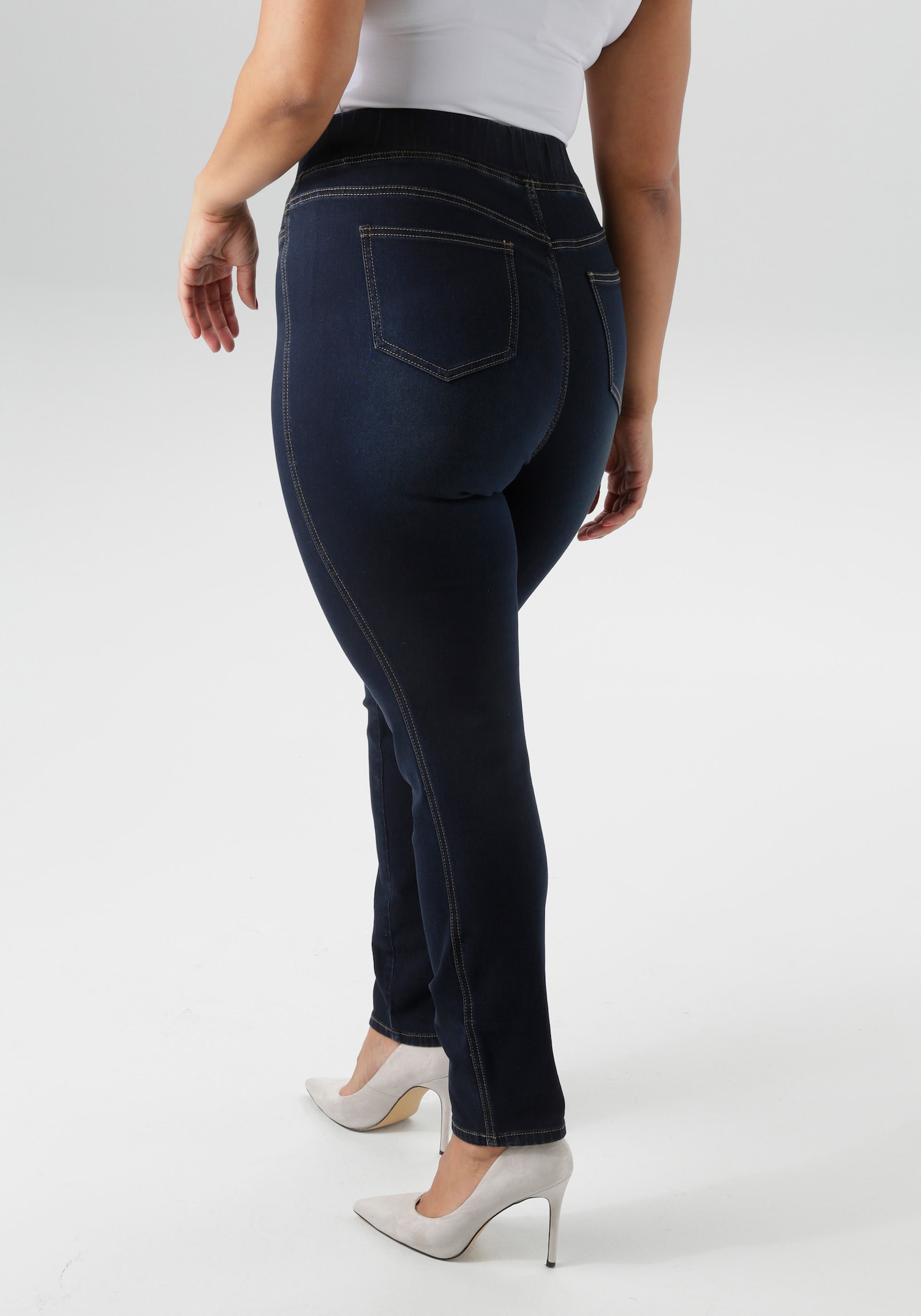 Aniston PLUS Jeansleggings - blue