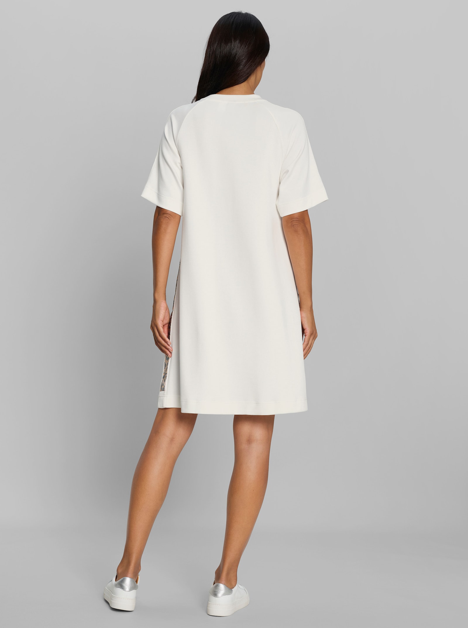 heine Sweatkleid in A-Form - ecru