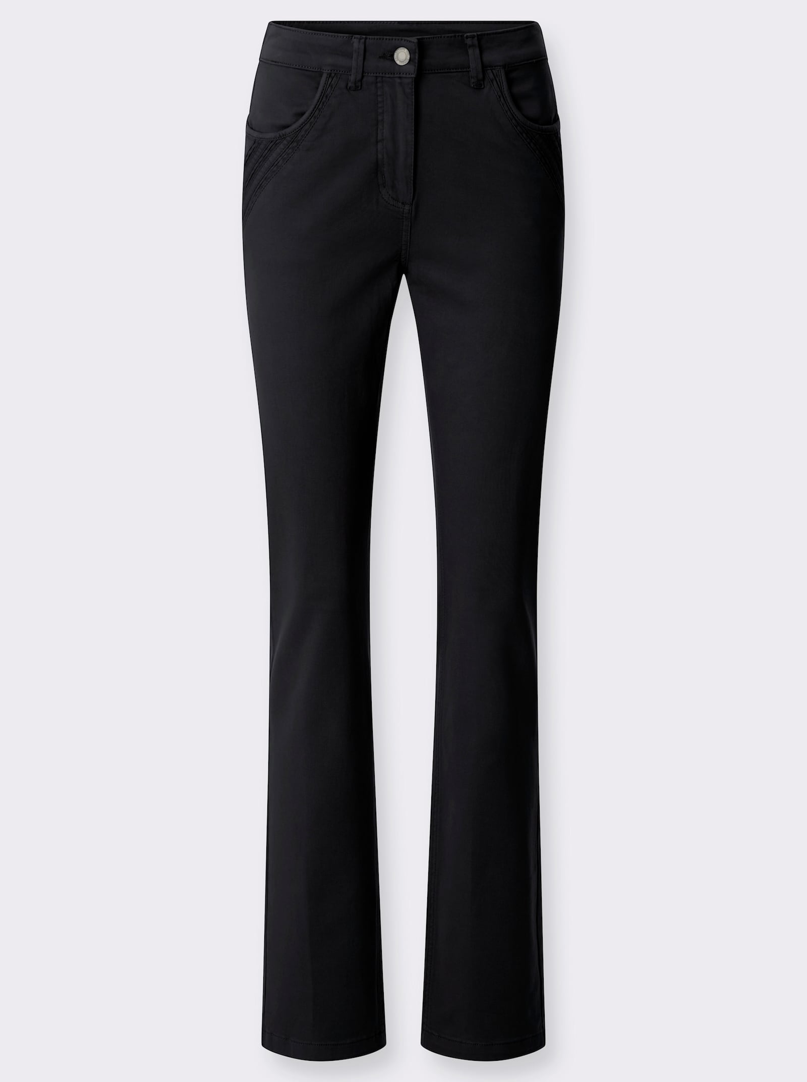 Jeans mit seitlichem Dehnbund - schwarz