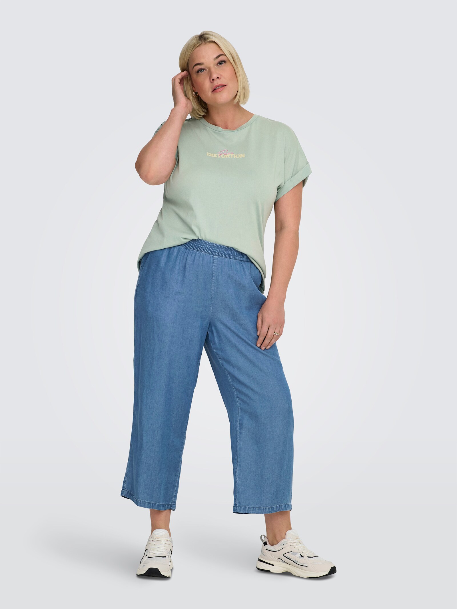 ONLY CARMAKOMA Culotte - medium blue denim