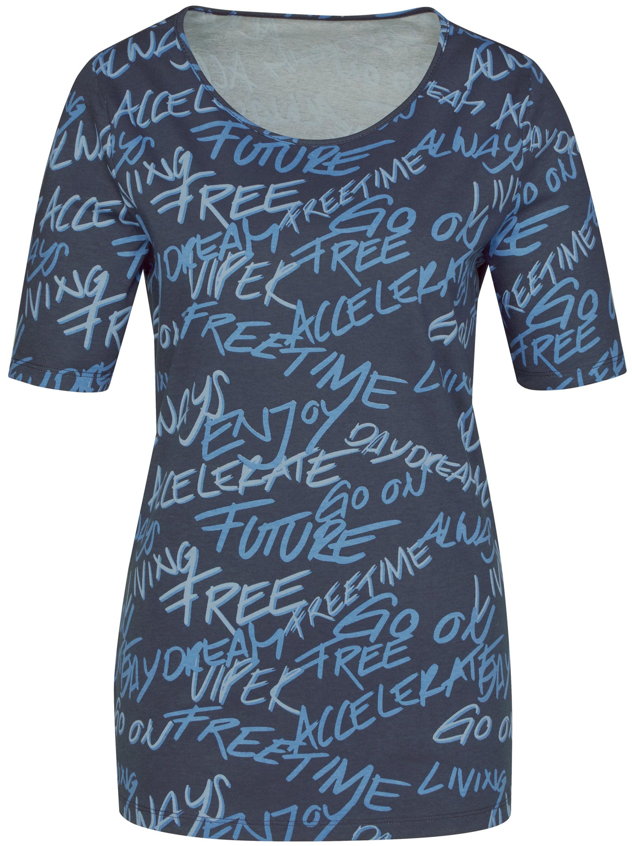 Shirt - kornblume-gemustert