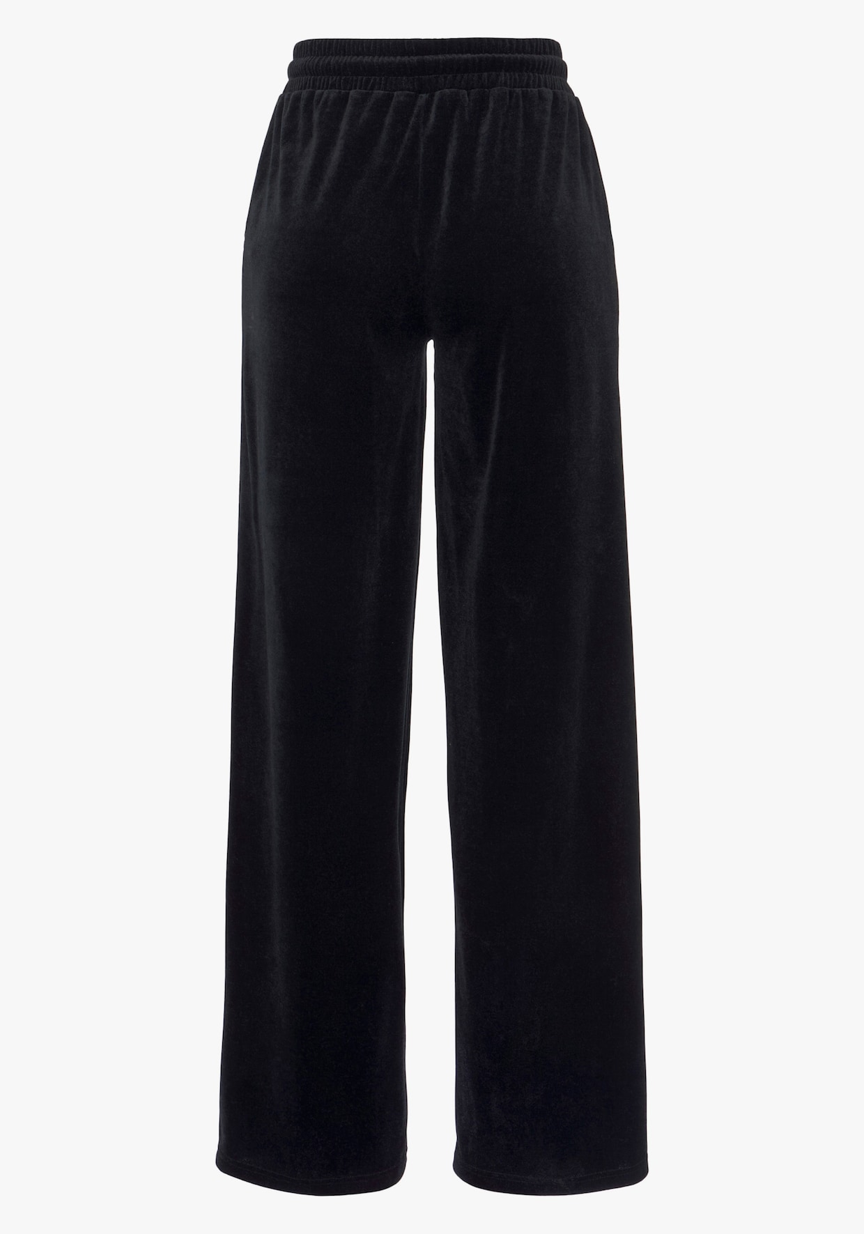 Vivance Pantalon en velours ras - noir