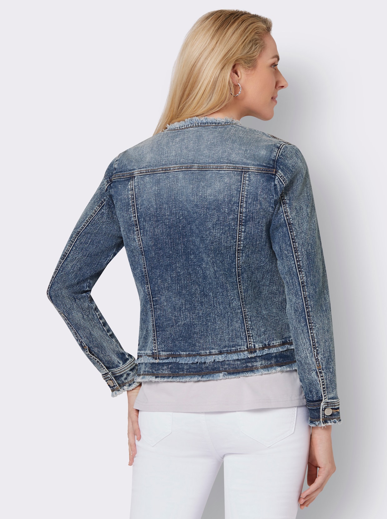 Jeans-Jacke - blue-stone-washed