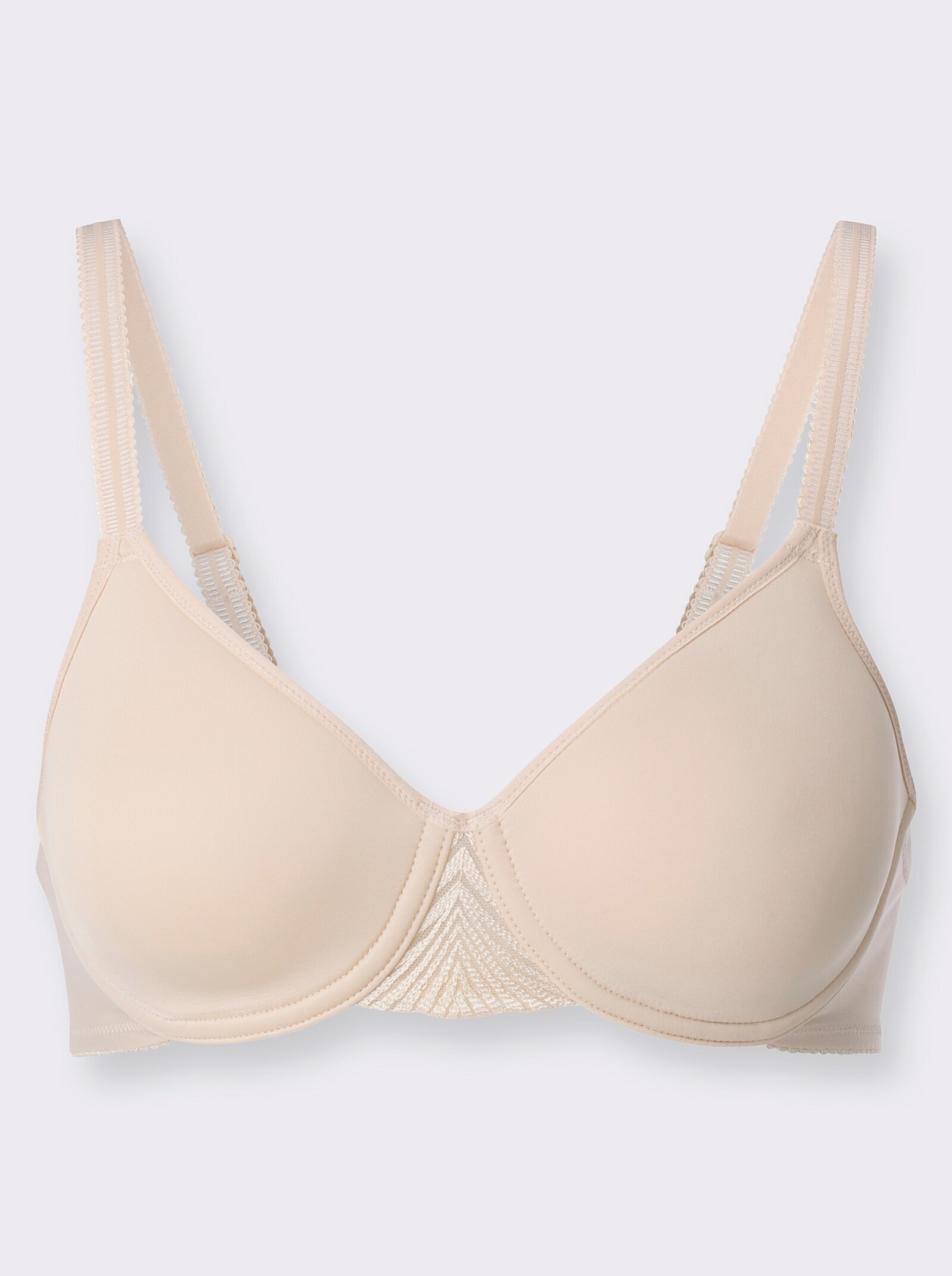 Triumph T-Shirt-BH mit Bügel mit Stickerei-Einsatz - elfenbein