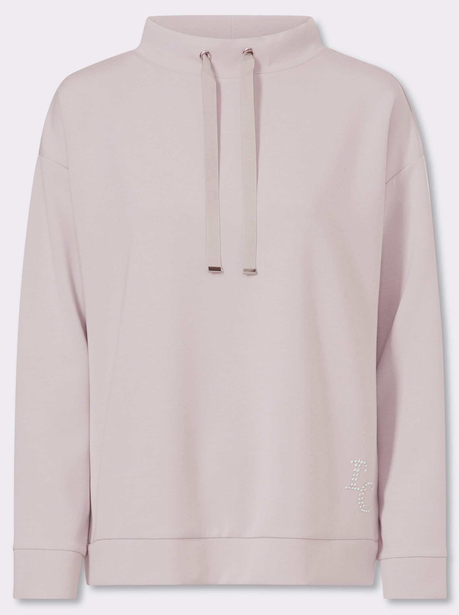 heine Sweatshirt mit Stehkragen - hellgrau